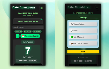 Date Countdown Days Calendar