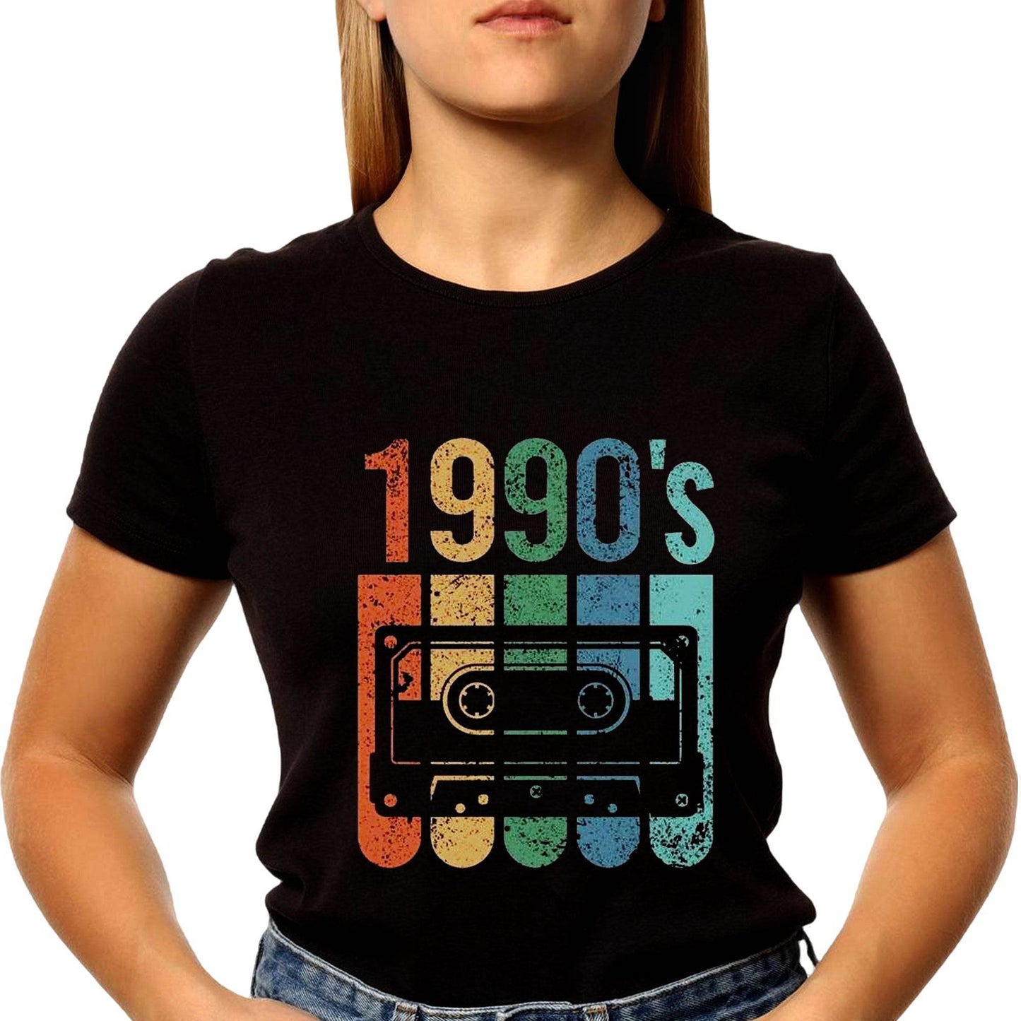 1990's Cassette Tape - Unisex Round Neck Regular Fit 100% Combed Cotton Half Sleeve T-Shirt - Mojilo Mart