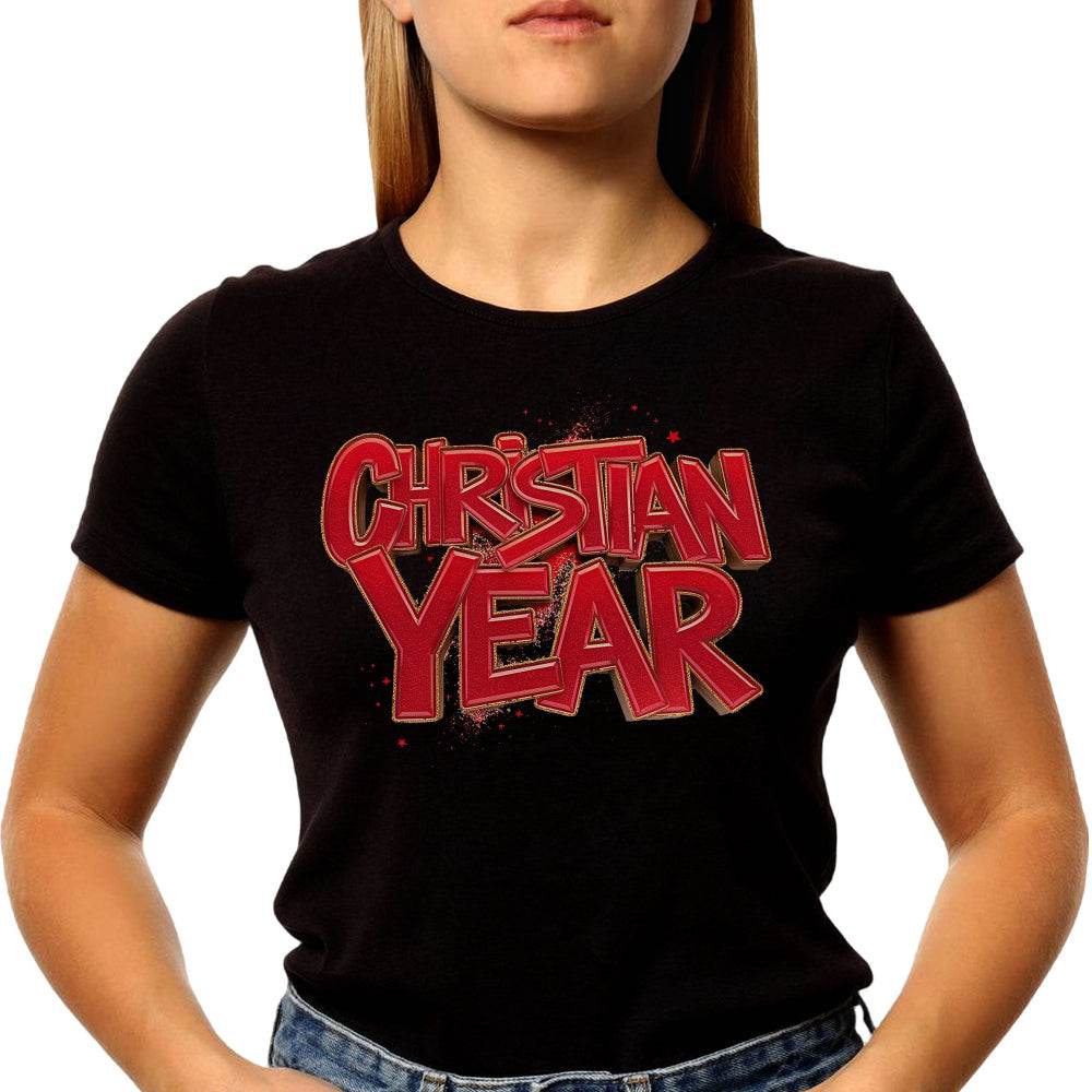 CHRISTIAN YEAR - Unisex Round Neck Regular Fit 100% Combed Cotton Half Sleeve T-Shirt - Mojilo Mart