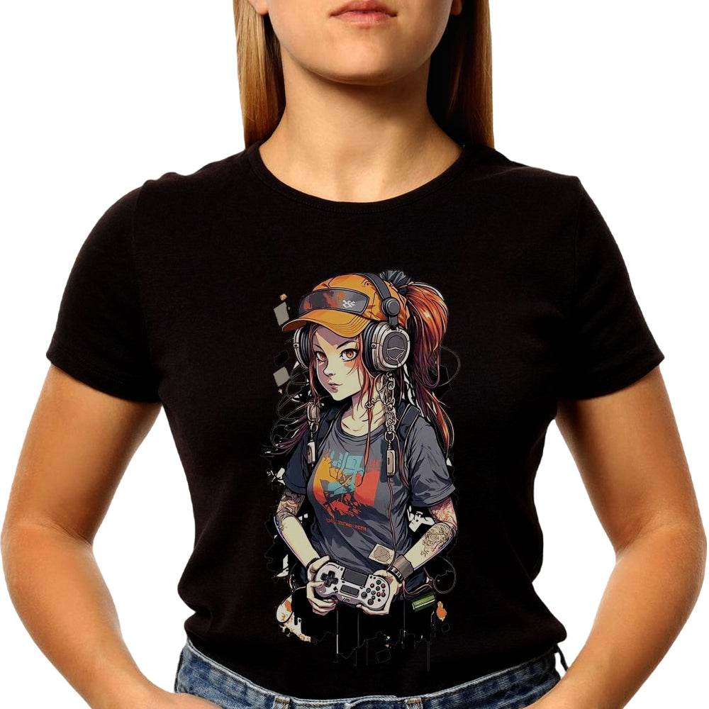 Cool Gamer Girl - Unisex Round Neck Regular Fit 100% Combed Cotton Half Sleeve T-Shirt - Mojilo Mart