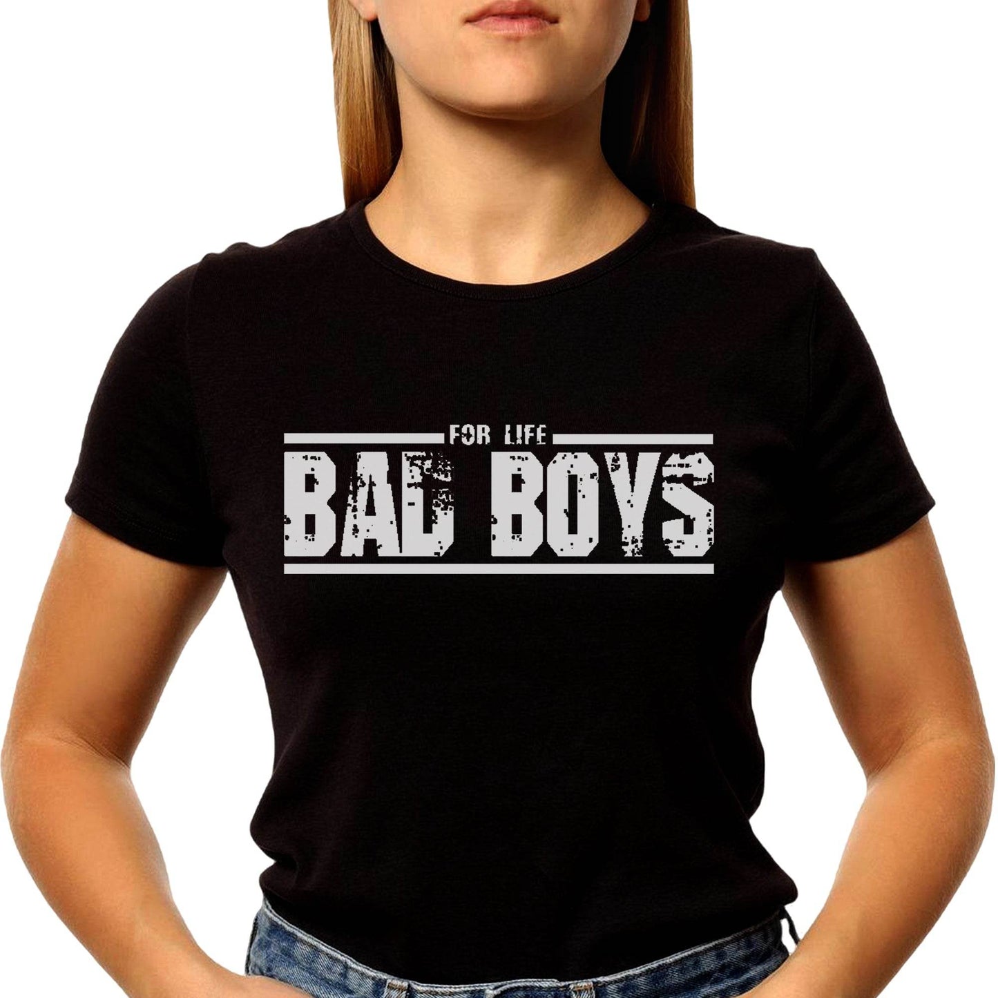 FOR LIFE BAD BOYS - Unisex Round Neck Regular Fit 100% Combed Cotton Half Sleeve T-Shirt - Mojilo Mart