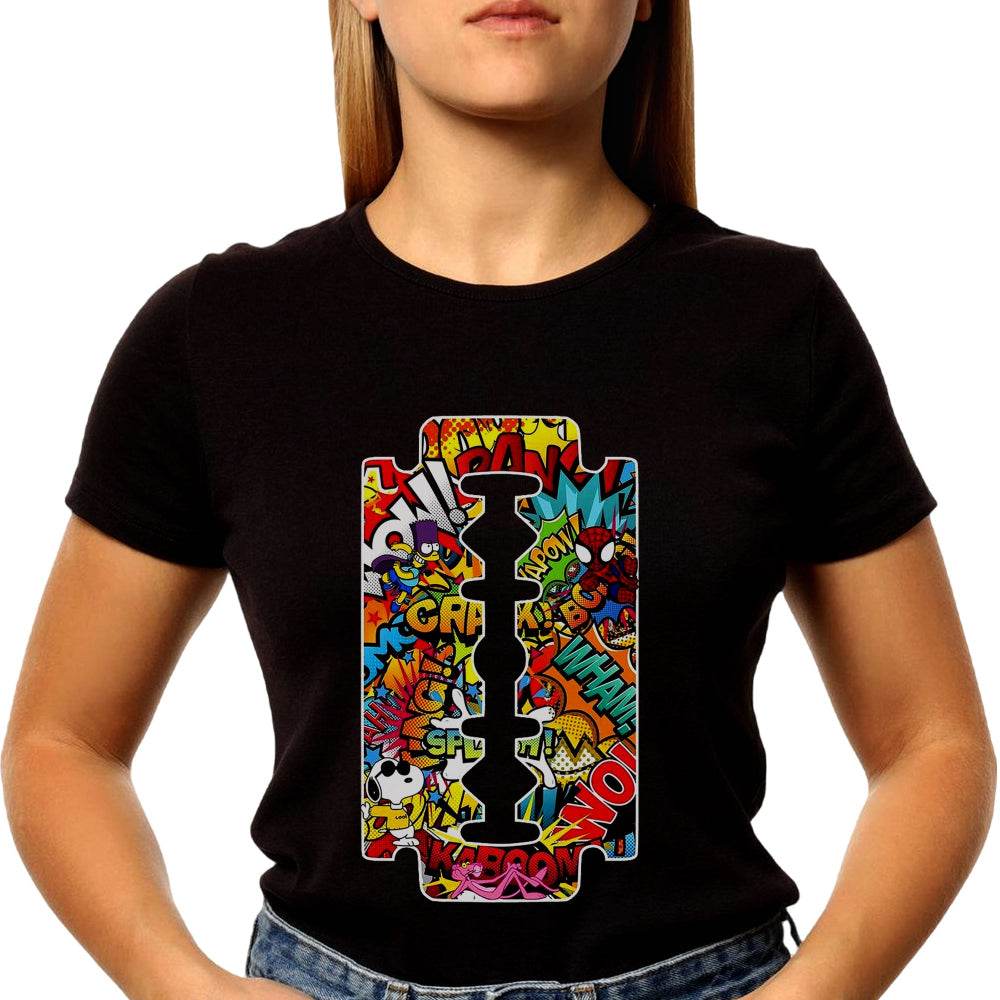 Gillette Razor - Unisex Round Neck Regular Fit 100% Combed Cotton Half Sleeve T-Shirt - Mojilo Mart