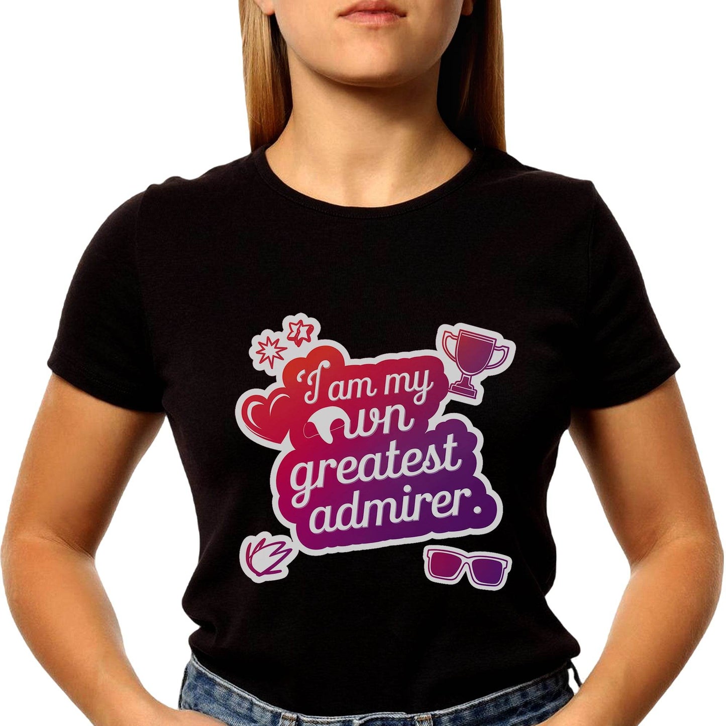 I Am My Greatest Admirer - Unisex Round Neck Regular Fit 100% Combed Cotton Half Sleeve T-Shirt (Copy) - Mojilo Mart