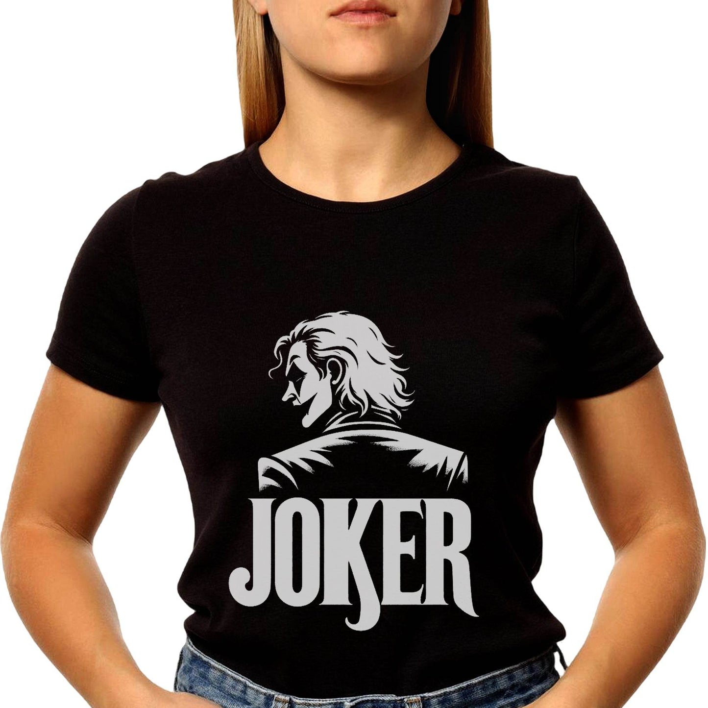 JOKER - Unisex Round Neck Regular Fit 100% Combed Cotton Half Sleeve T-Shirt - Mojilo Mart