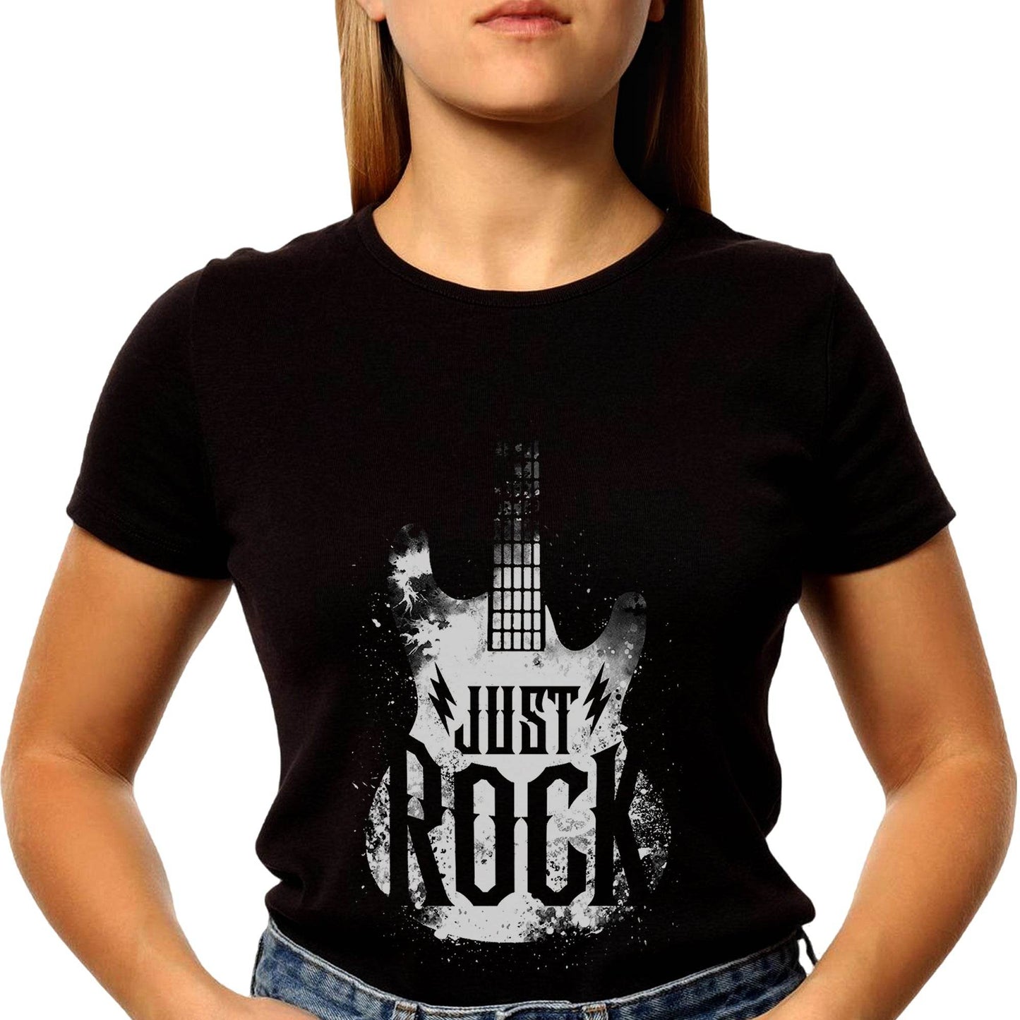 JUST ROCK - Unisex Round Neck Regular Fit 100% Combed Cotton Half Sleeve T-Shirt - Mojilo Mart