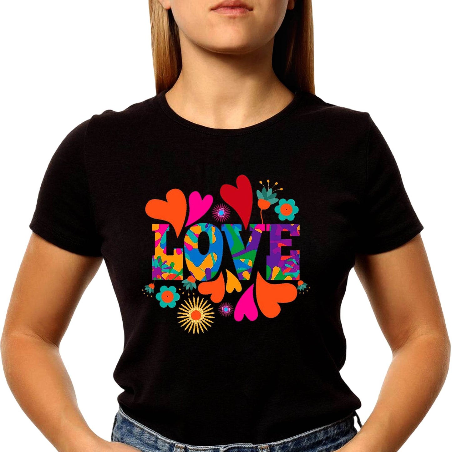 Love TShirt Perfect - Unisex Round Neck Regular Fit 100% Combed Cotton Half Sleeve T-Shirt - Mojilo Mart
