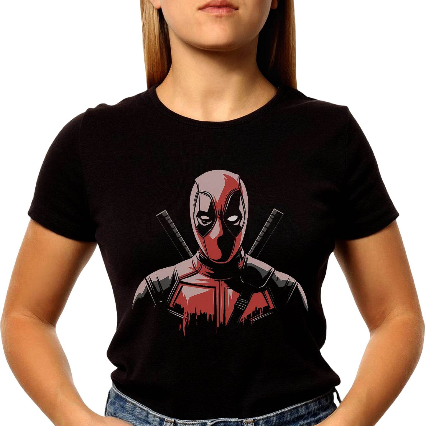 Marvel Deadpool superhero - Unisex Round Neck Regular Fit 100% Combed Cotton Half Sleeve T-Shirt - Mojilo Mart