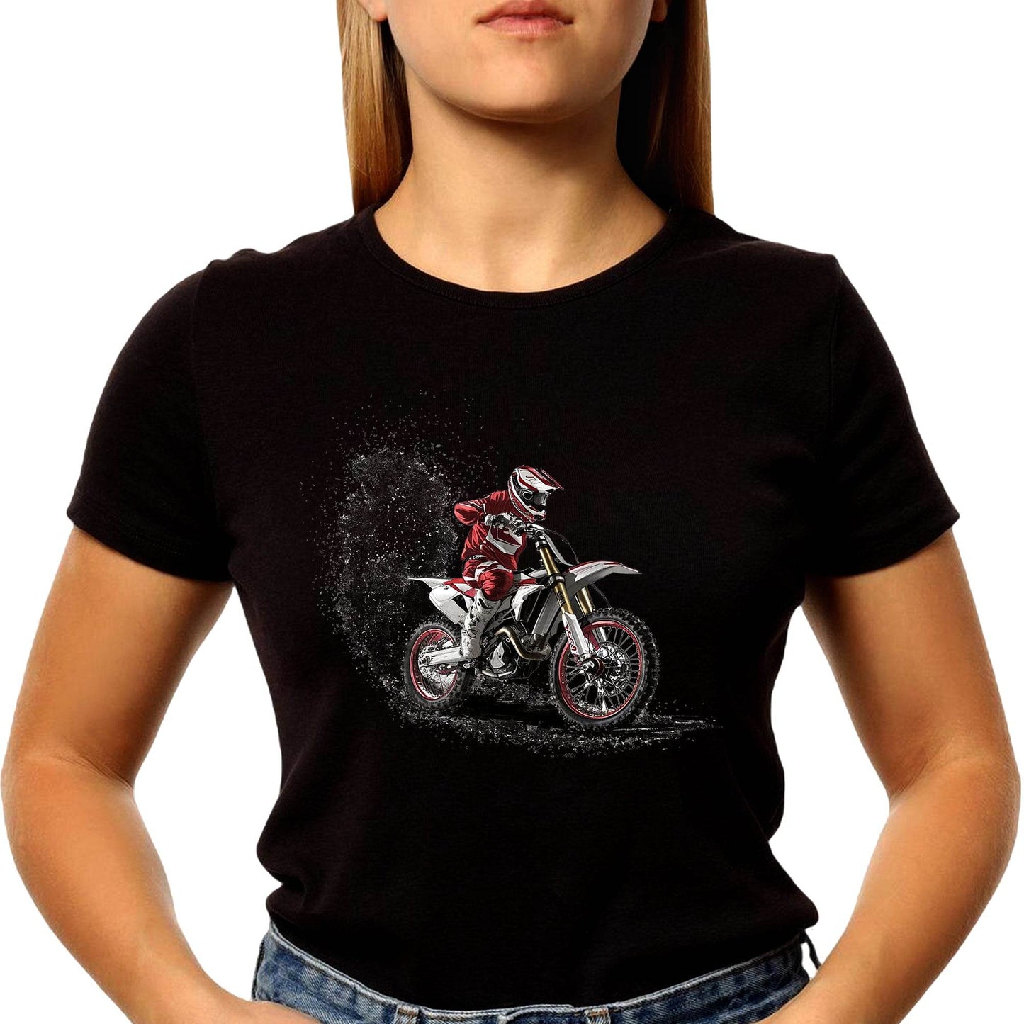 Motocross Enduro Supermoto Bike - Unisex Round Neck Regular Fit 100% Combed Cotton Half Sleeve T-Shirt - Mojilo Mart