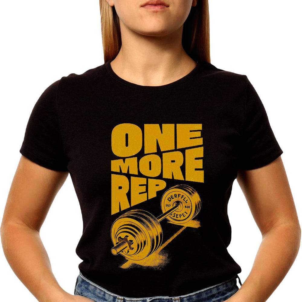 One More Rep - Unisex Round Neck Regular Fit 100% Combed Cotton Half Sleeve T-Shirt - Mojilo Mart