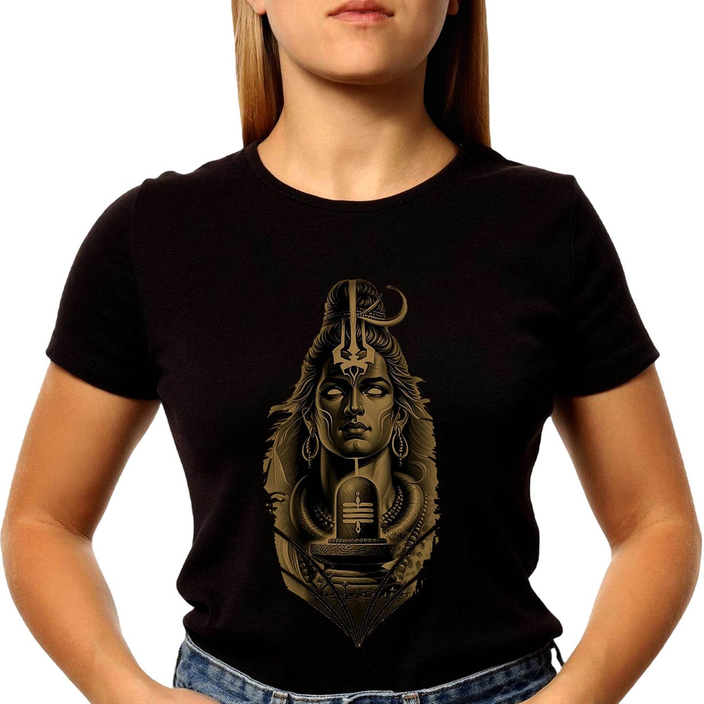 Shiv Ling - Unisex Round Neck Regular Fit 100% Combed Cotton Half Sleeve T-Shirt - Mojilo Mart