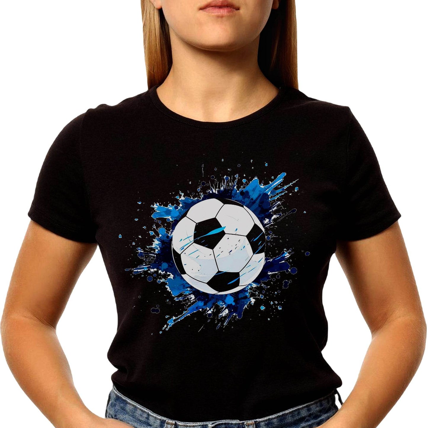 Soccer Ball Is A Sport Equipment - Unisex Round Neck Regular Fit 100% Combed Cotton Half Sleeve T-Shirt - Mojilo Mart