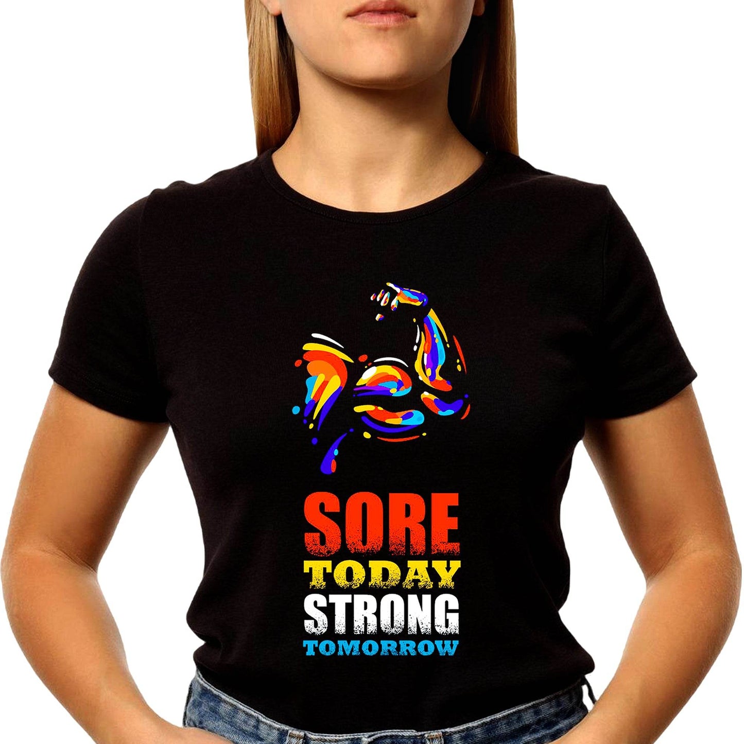 Sore Today Strong Tomorrow - Unisex Round Neck Regular Fit 100% Combed Cotton Half Sleeve T-Shirt - Mojilo Mart