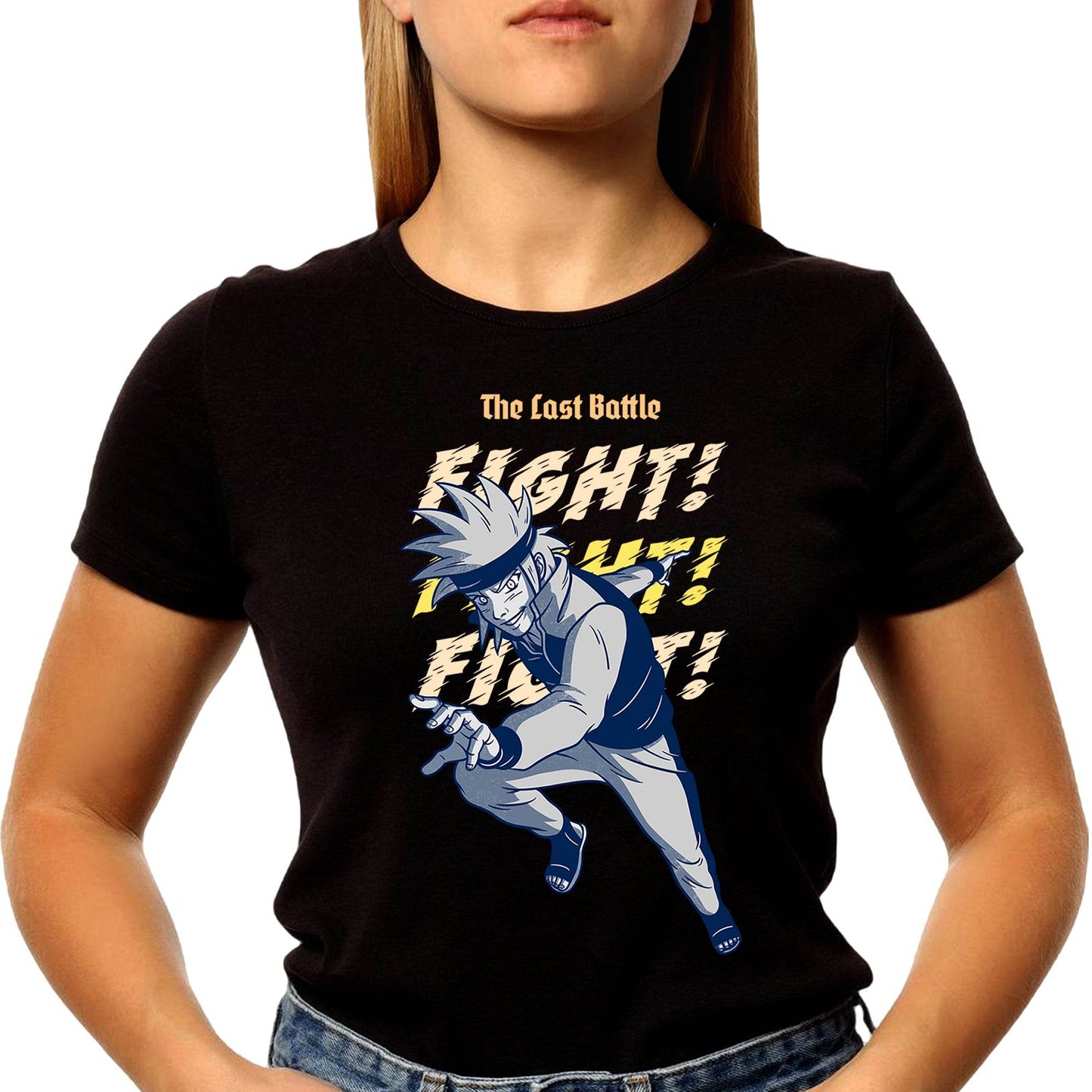 The lost bottle Fight! - Unisex Round Neck Regular Fit 100% Combed Cotton Half Sleeve T-Shirt - Mojilo Mart