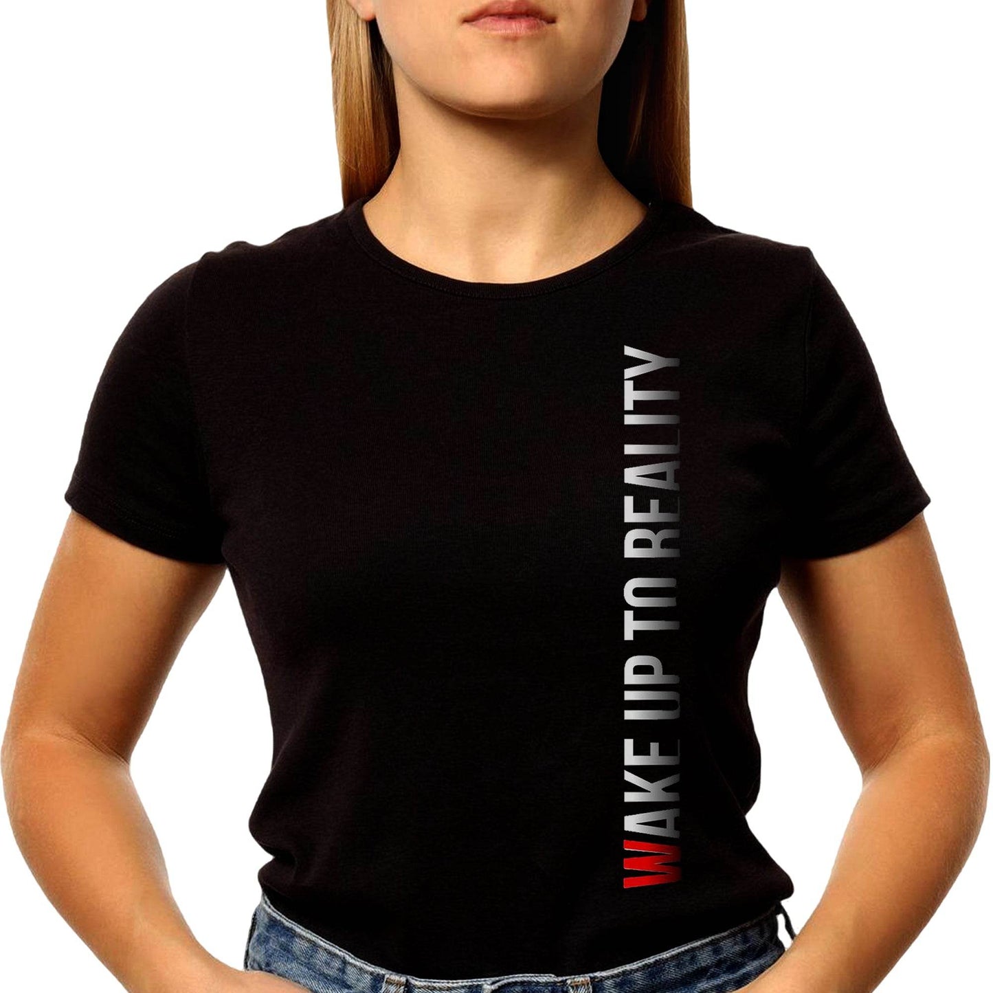 Wake Up To Reality - Unisex Round Neck Regular Fit 100% Combed Cotton Half Sleeve T-Shirt - Mojilo Mart