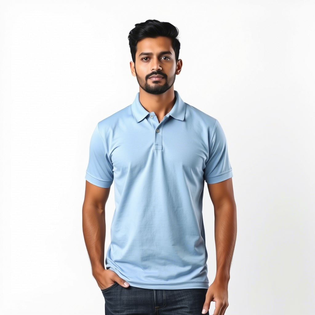 Men Polo Neck Cotton T-Shirt with DTF Printing and custom Tshirt Logo Design
