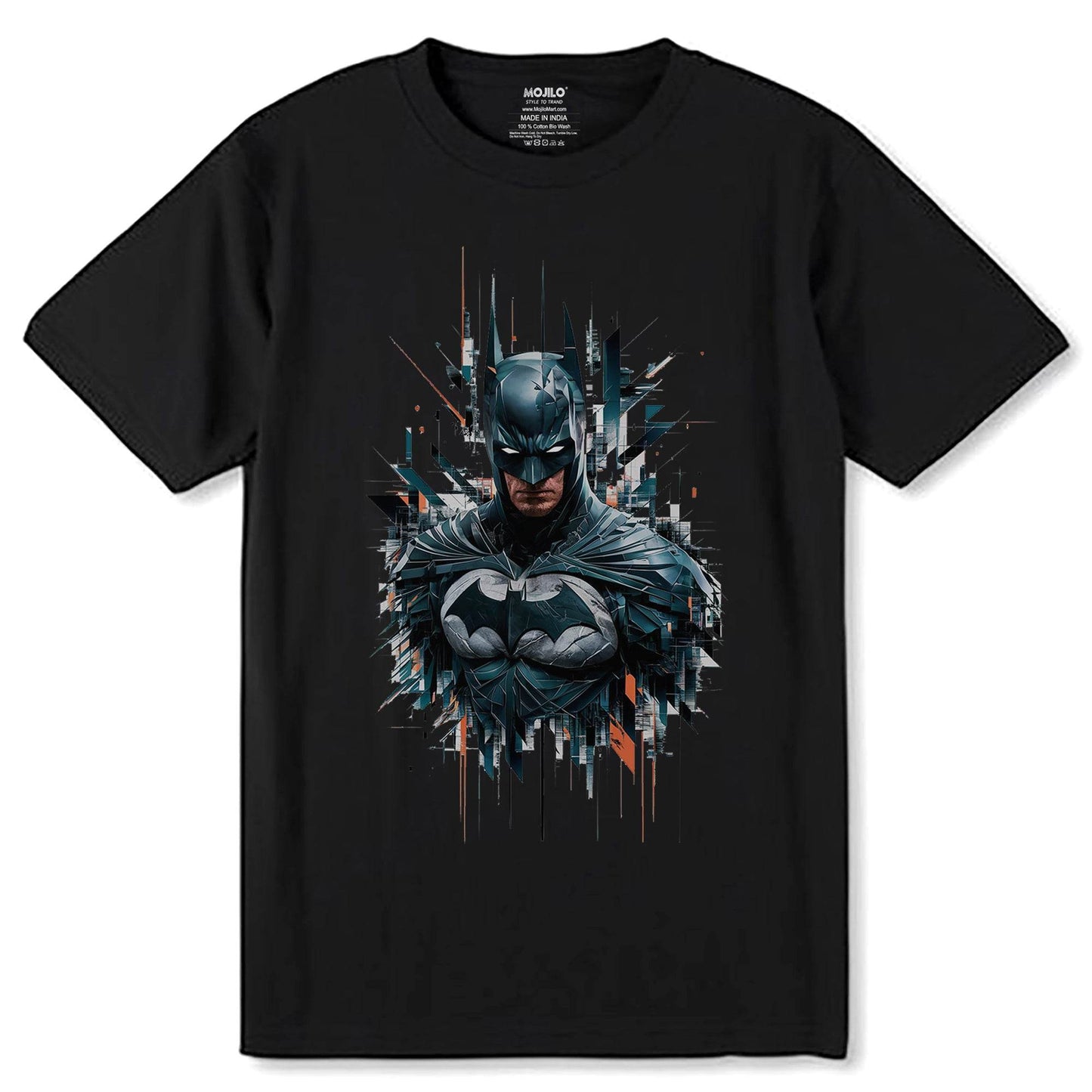 Dark Knight Batman - Unisex Round Neck Regular Fit 100% Combed Cotton Half Sleeve T-Shirt - Mojilo Mart