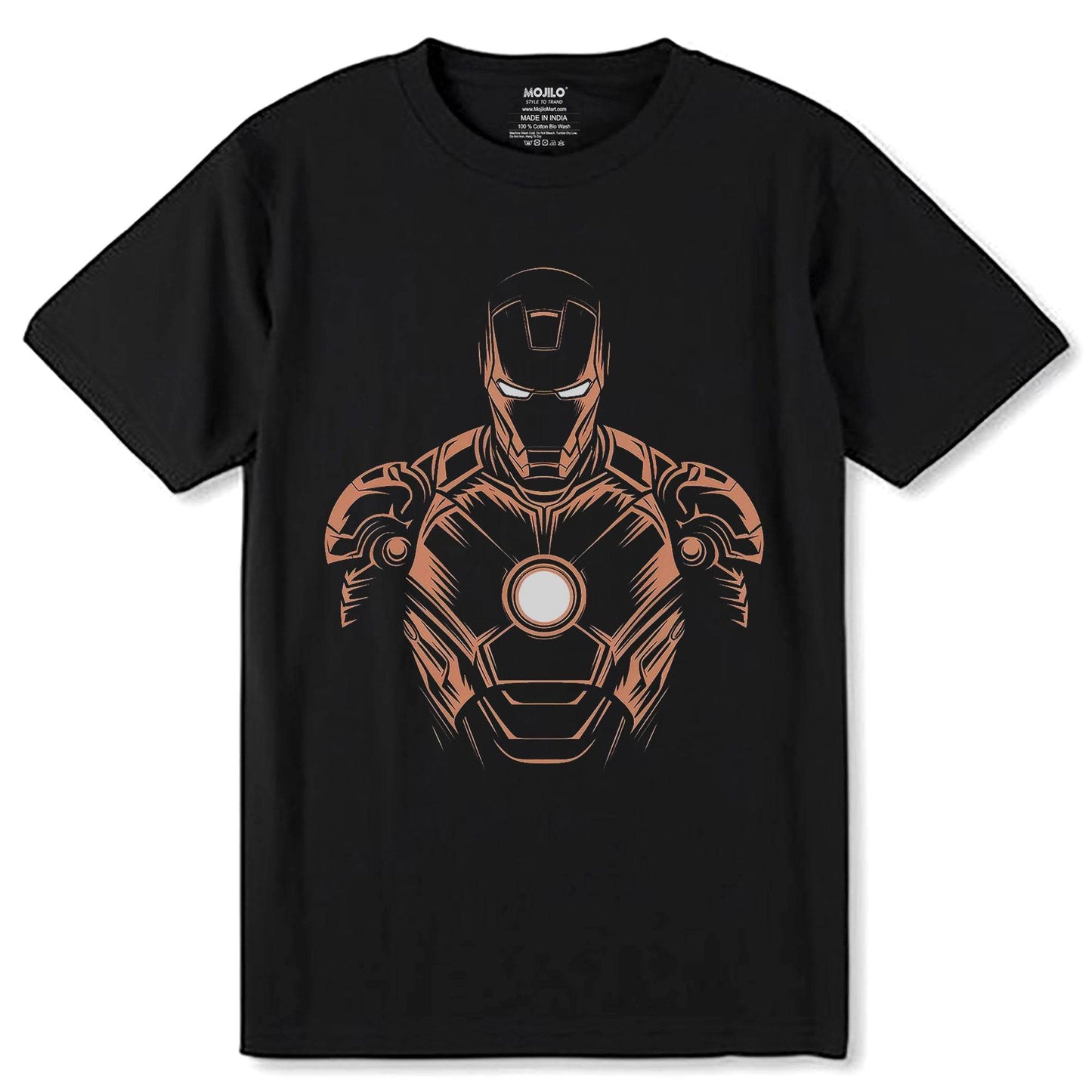 Marvel iron man marvel mcu superhero - Unisex Round Neck Regular Fit 100% Combed Cotton Half Sleeve T-Shirt - Mojilo Mart