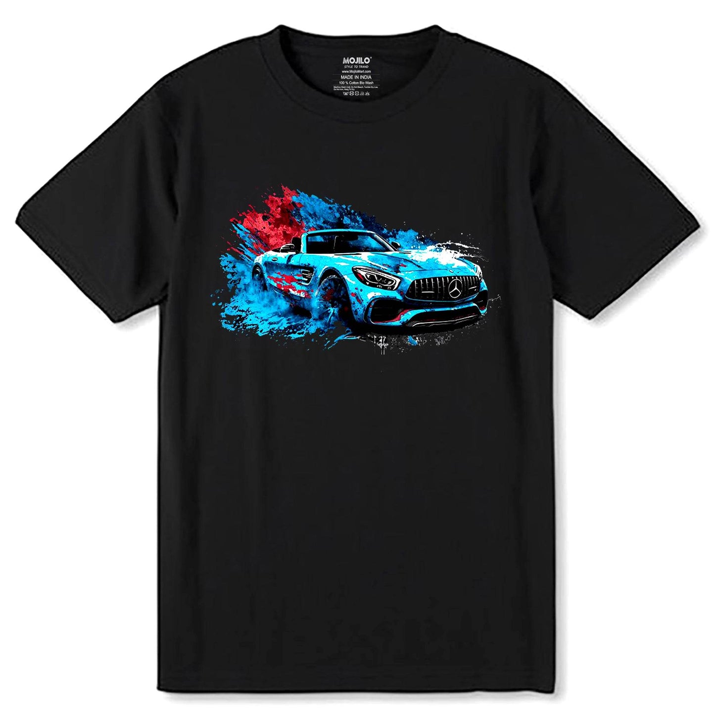 Racing Car GTA - Unisex Round Neck Regular Fit 100% Combed Cotton Half Sleeve T-Shirt - Mojilo Mart