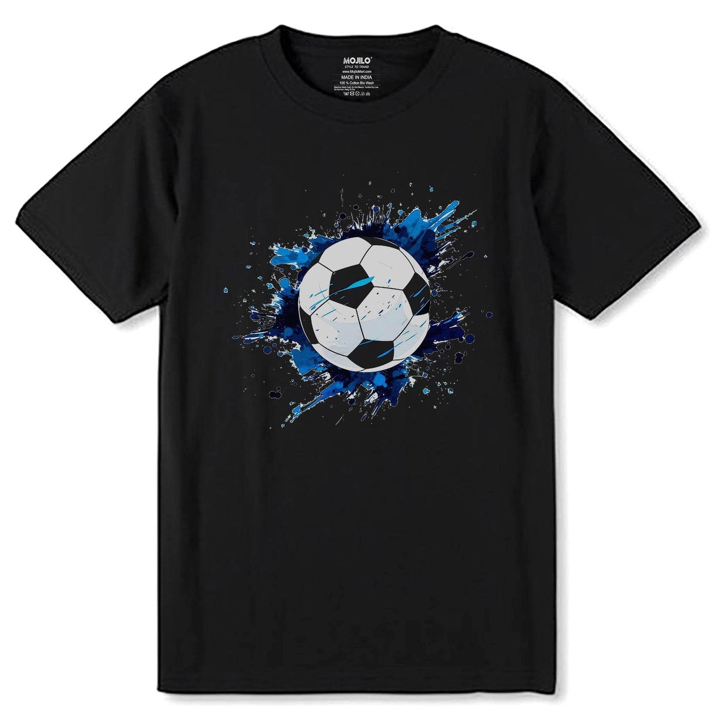 Soccer Ball Is A Sport Equipment - Unisex Round Neck Regular Fit 100% Combed Cotton Half Sleeve T-Shirt - Mojilo Mart