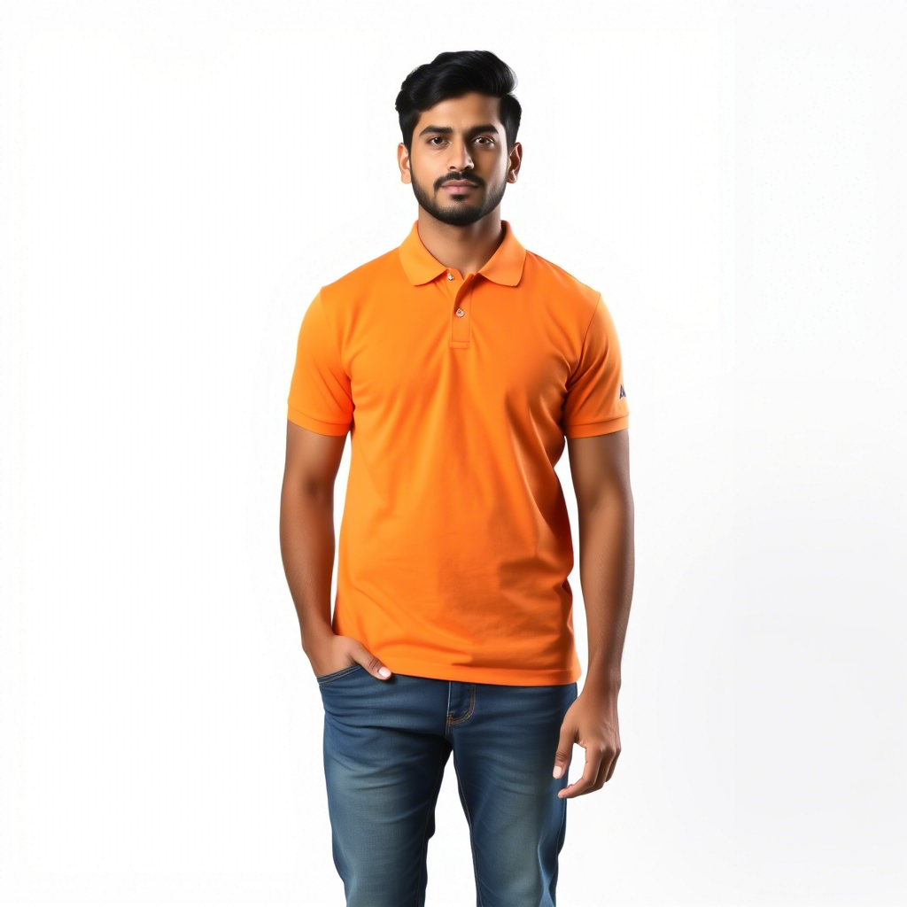 Men Polo Neck Cotton T-Shirt with DTF Printing and custom Tshirt Logo Design