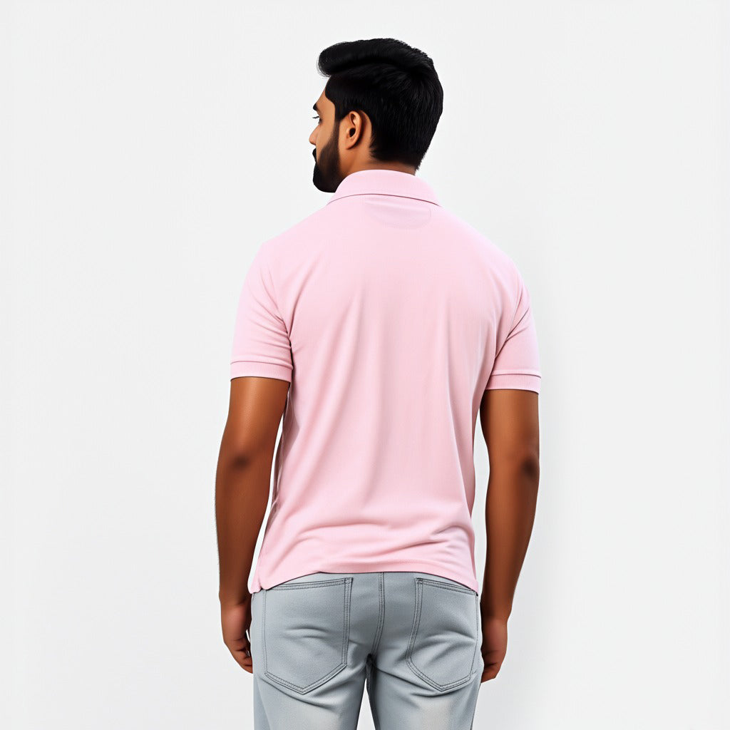 Men Polo Neck Cotton T-Shirt with DTF Printing and custom Tshirt Logo Design