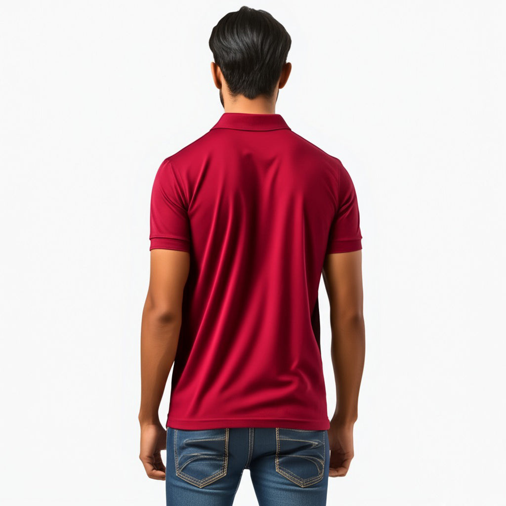 Men Polo Neck Cotton T-Shirt with DTF Printing and custom Tshirt Logo Design