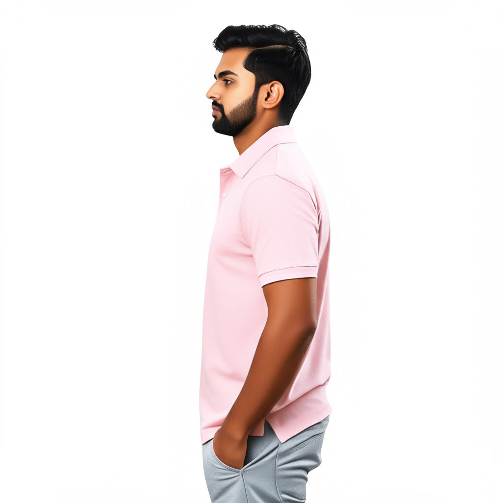 Men Polo Neck Cotton T-Shirt with DTF Printing and custom Tshirt Logo Design
