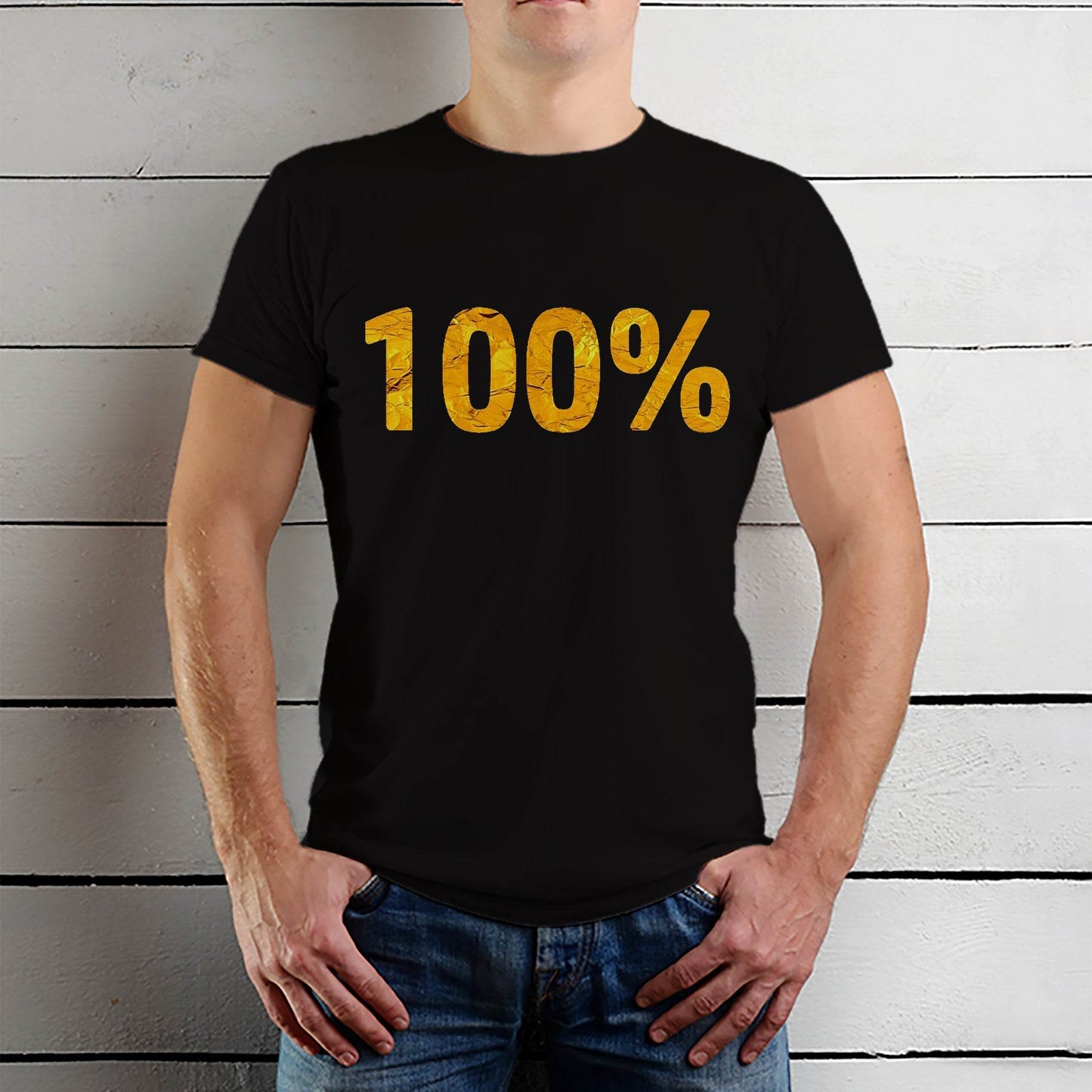 100% - Unisex Round Neck Regular Fit 100% Combed Cotton Half Sleeve T-Shirt - Mojilo Mart