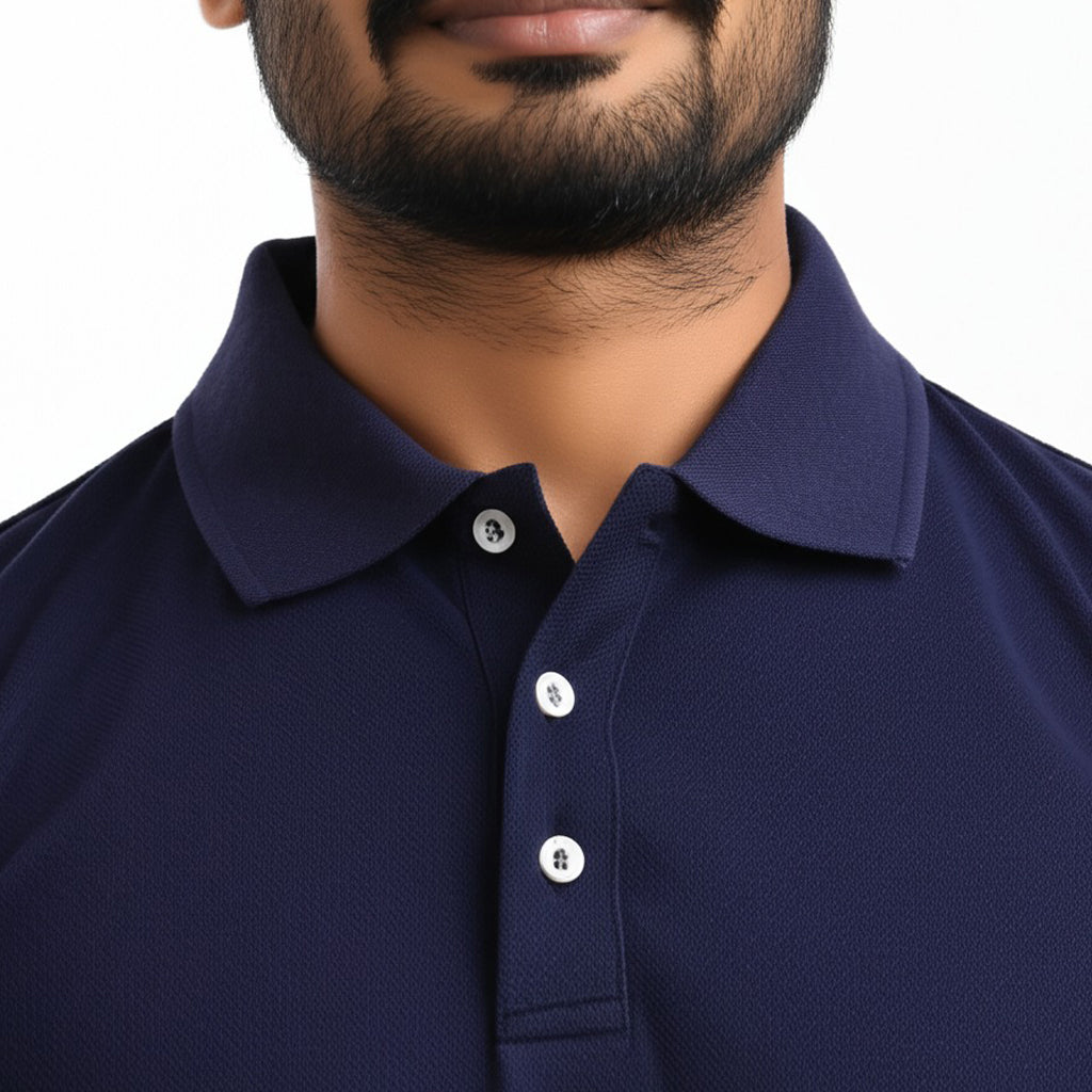 Men Polo Neck Cotton T-Shirt with DTF Printing and custom Tshirt Logo Design
