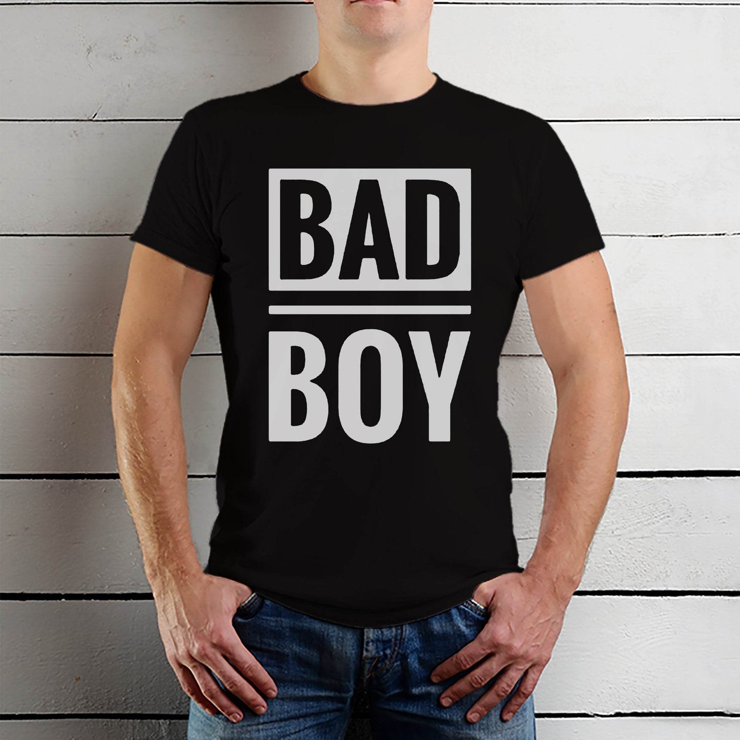 BAD BOY - Unisex Round Neck Regular Fit 100% Combed Cotton Half Sleeve T-Shirt - Mojilo Mart
