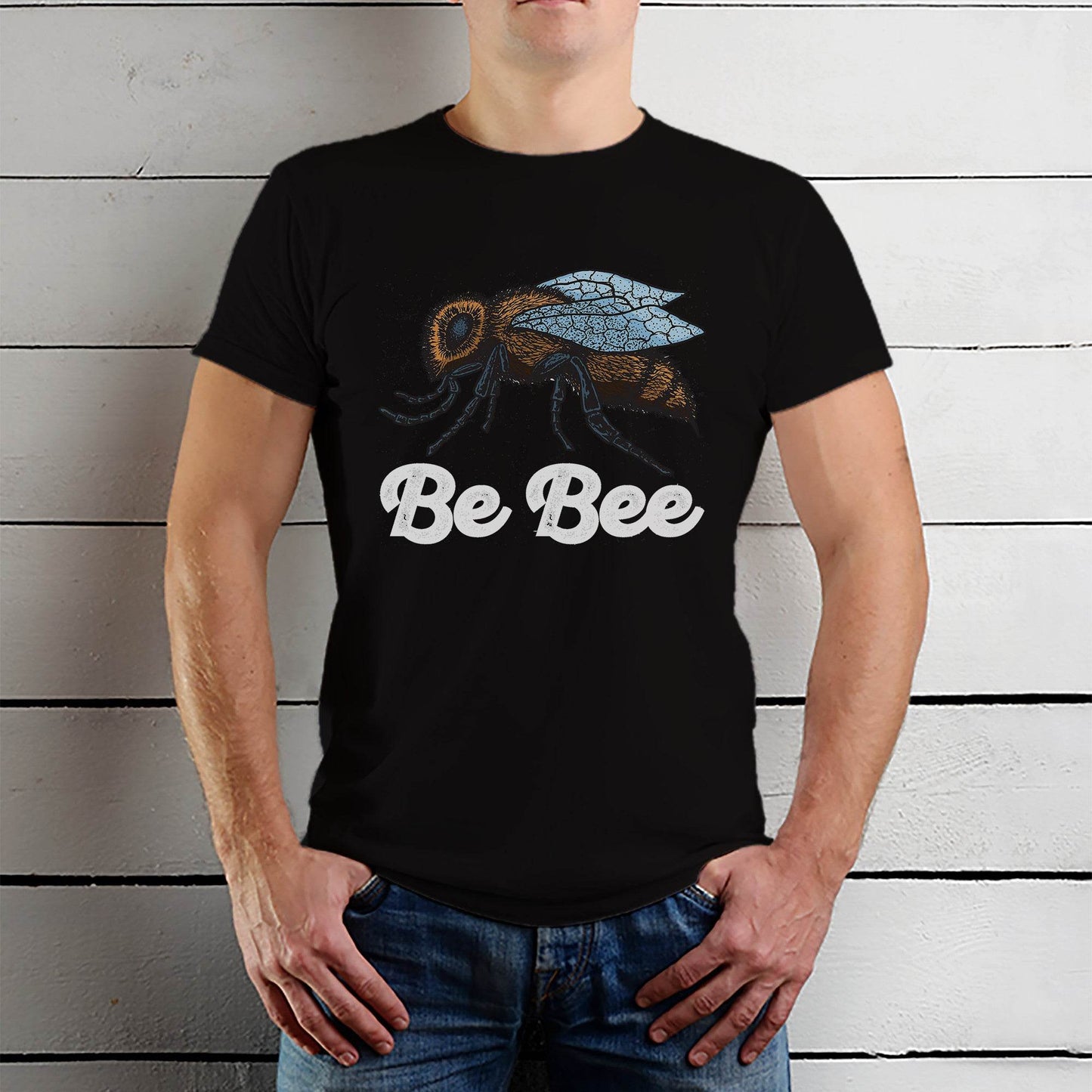 Be Bee - Unisex Round Neck Regular Fit 100% Combed Cotton Half Sleeve T-Shirt - Mojilo Mart