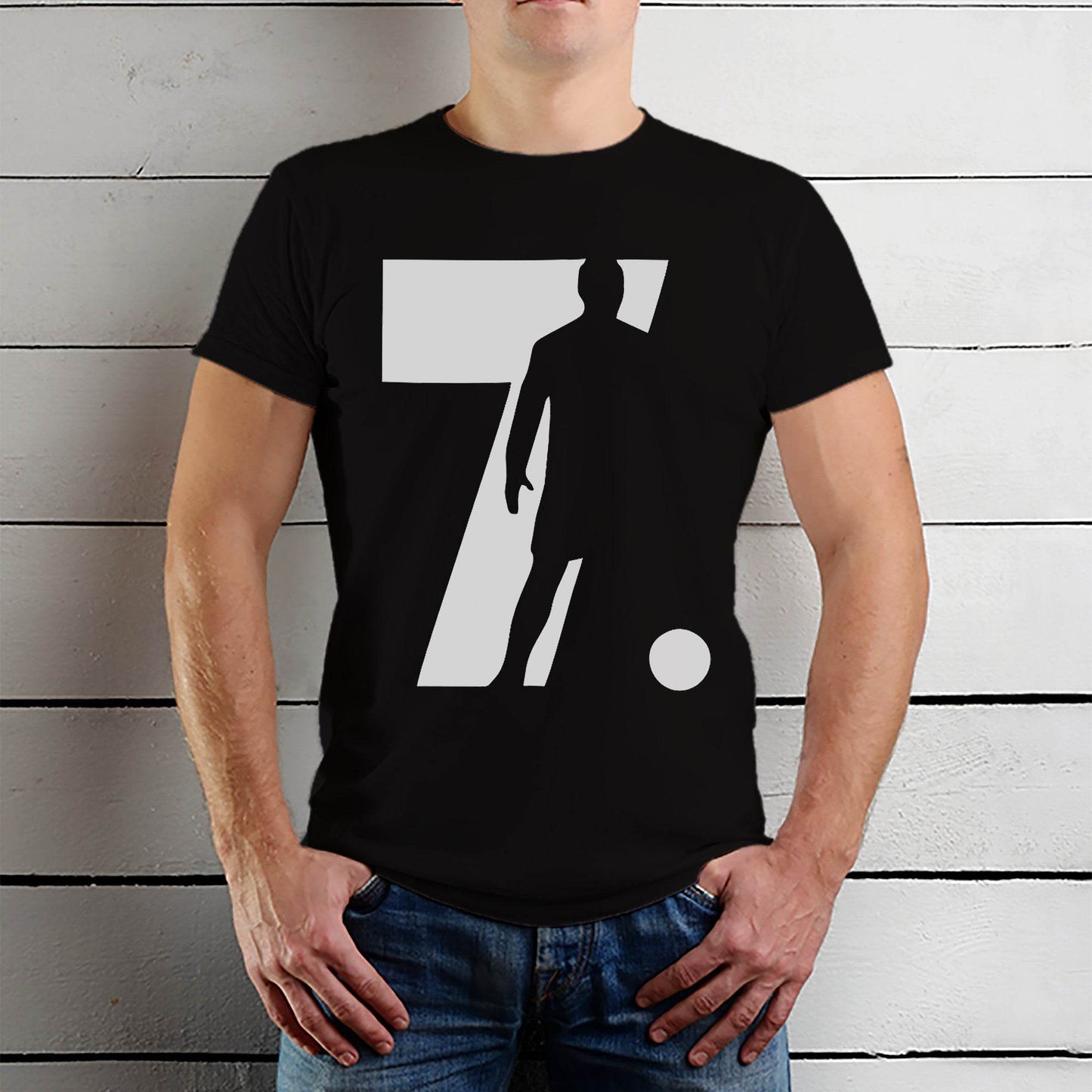 CR7 CRISITIANO RONALDO JUVENTUS - Unisex Round Neck Regular Fit 100% Combed Cotton Half Sleeve T-Shirt - Mojilo Mart