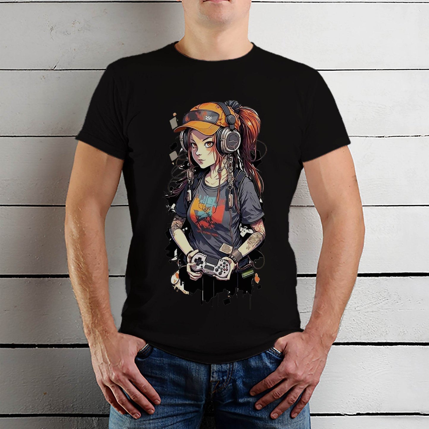 Cool Gamer Girl - Unisex Round Neck Regular Fit 100% Combed Cotton Half Sleeve T-Shirt - Mojilo Mart