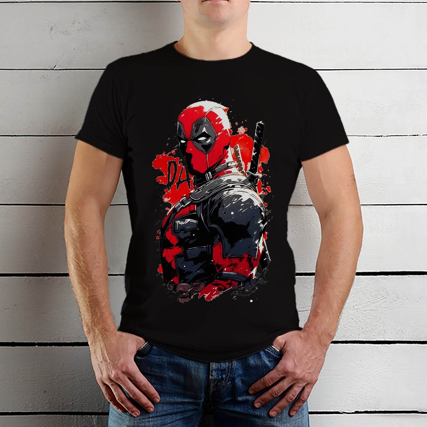 Deadpool - Unisex Round Neck Regular Fit 100% Combed Cotton Half Sleeve T-Shirt - Mojilo Mart
