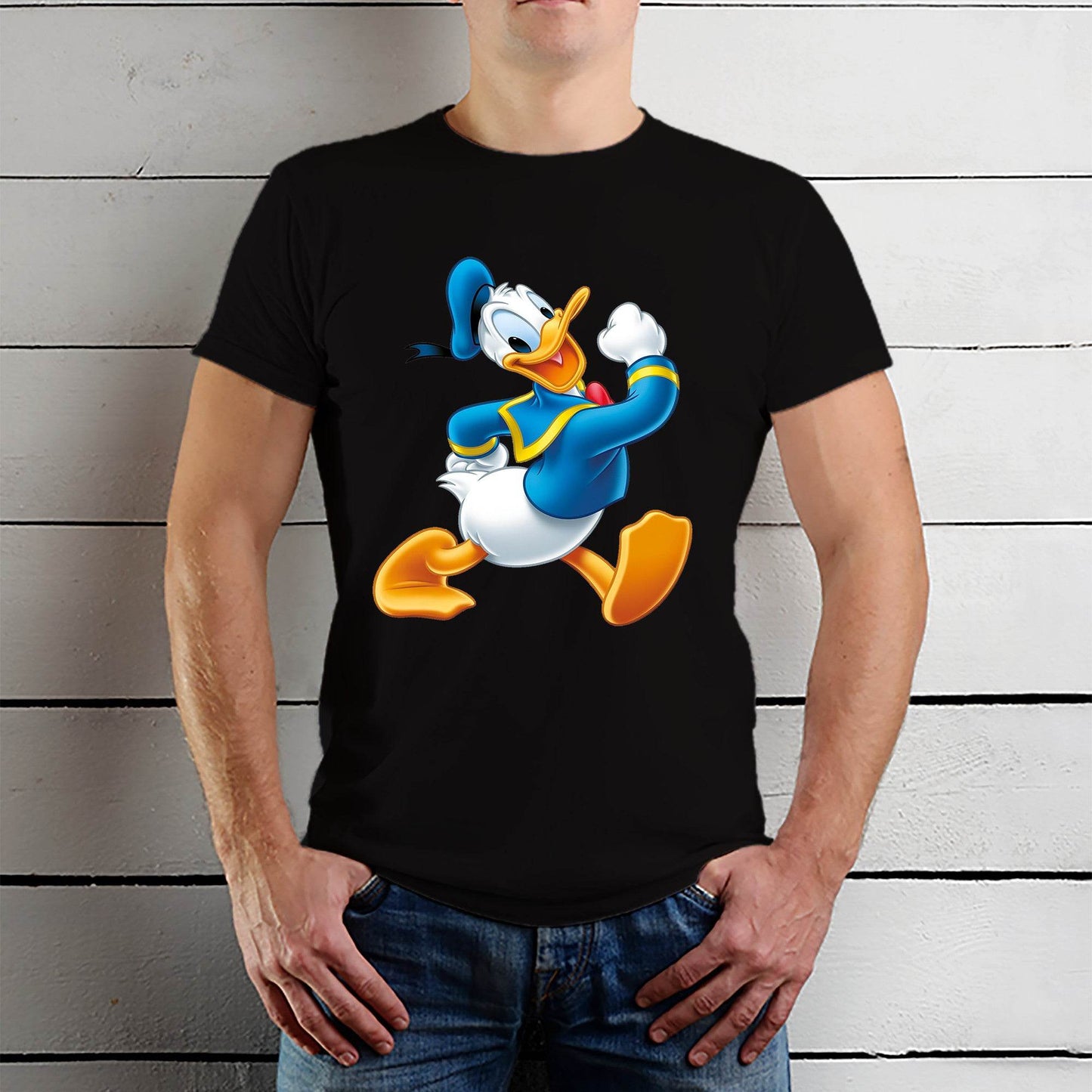 Disney Boys Donald Duck - Unisex Round Neck Regular Fit 100% Combed Cotton Half Sleeve T-Shirt - Mojilo Mart
