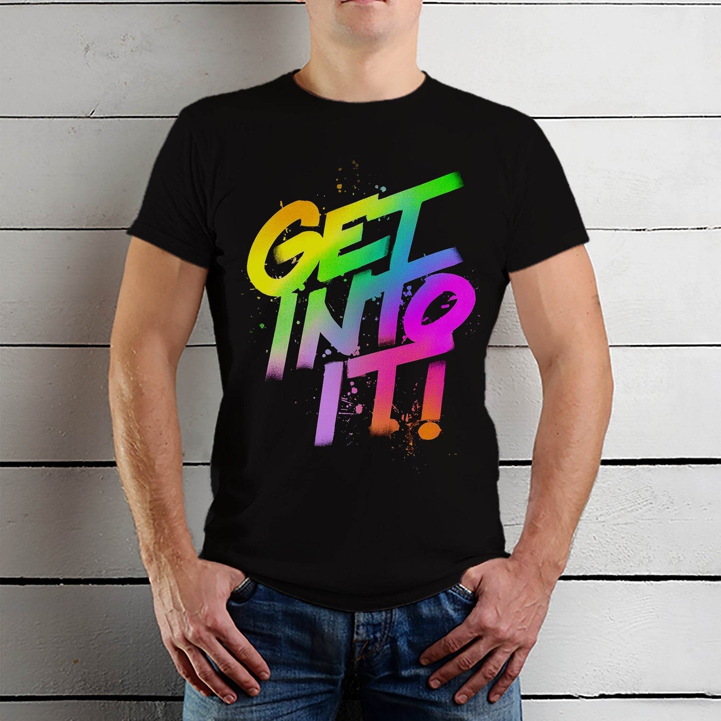 GEL INTO IT - Unisex Round Neck Regular Fit 100% Combed Cotton Half Sleeve T-Shirt - Mojilo Mart