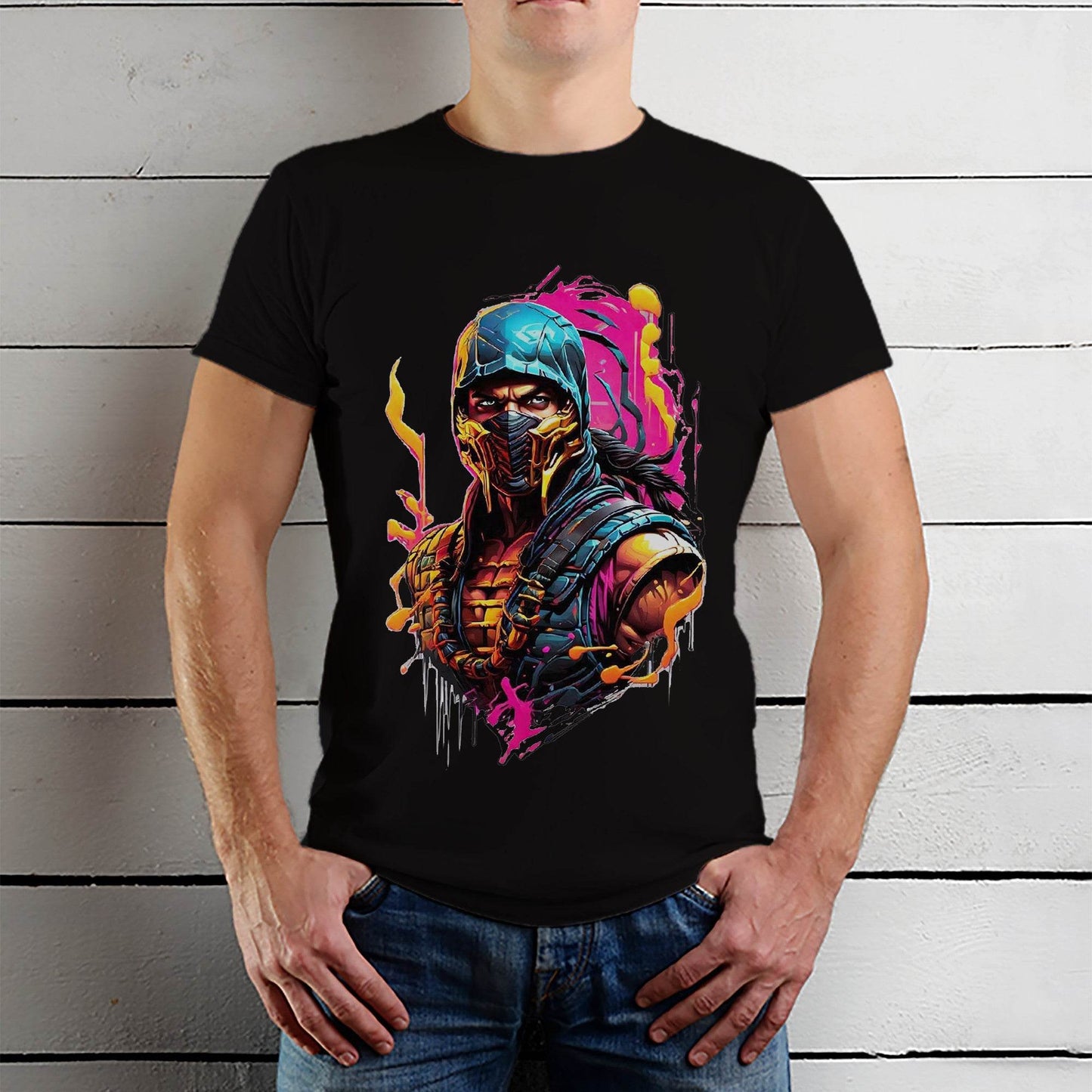Mortal Kombat- Unisex Round Neck Regular Fit 100% Combed Cotton Half Sleeve T-Shirt - Mojilo Mart