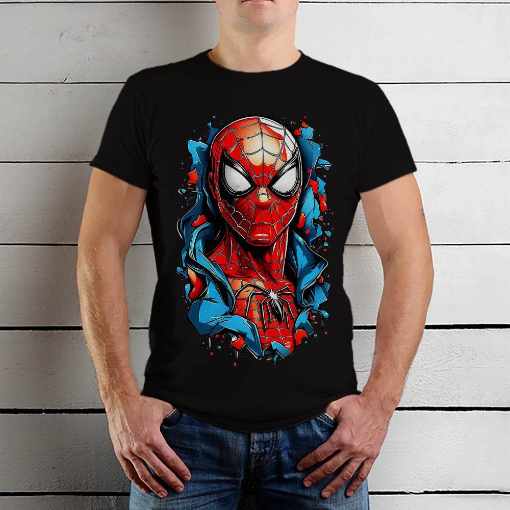New Spider-Man - Unisex Round Neck Regular Fit 100% Combed Cotton Half Sleeve T-Shirt - Mojilo Mart