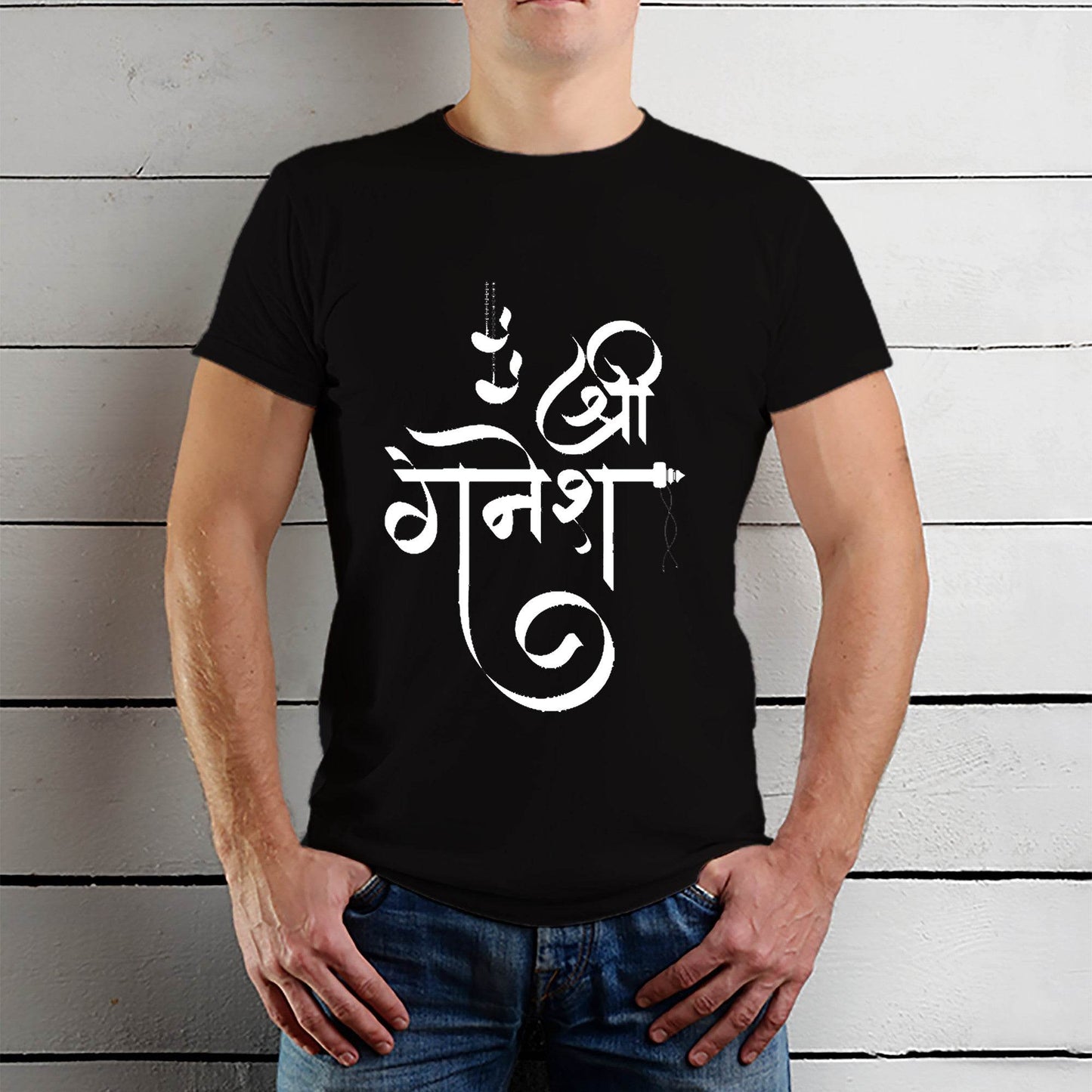 Shree Ganesh - Unisex Round Neck Regular Fit 100% Combed Cotton Half Sleeve T-Shirt - Mojilo Mart