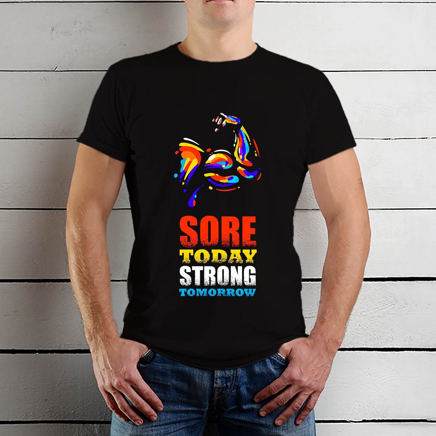 Sore Today Strong Tomorrow - Unisex Round Neck Regular Fit 100% Combed Cotton Half Sleeve T-Shirt - Mojilo Mart