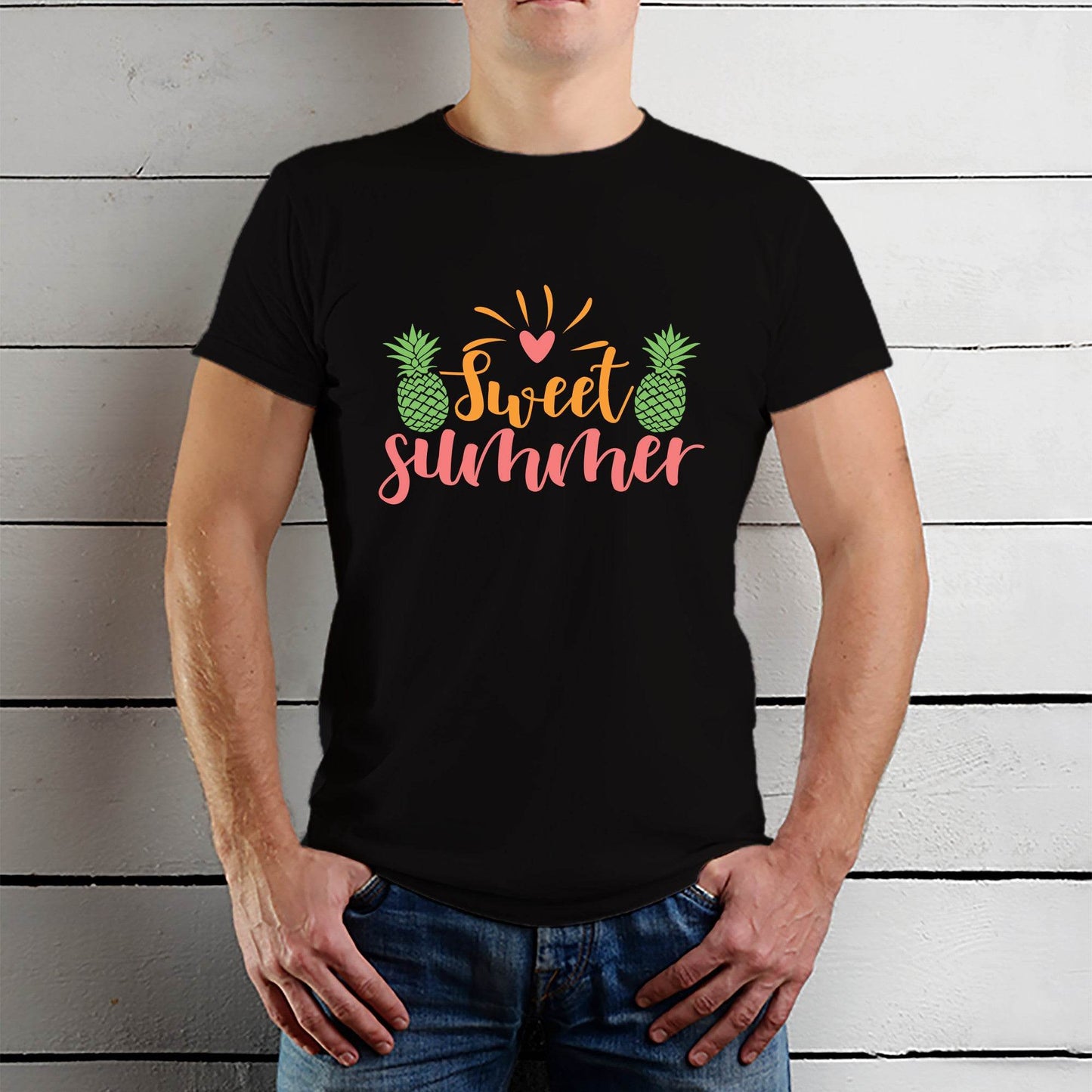 Sunshine Mixed With A Little Hurricane - Unisex Round Neck Regular Fit 100% Combed Cotton Half Sleeve T-Shirt - Mojilo Mart