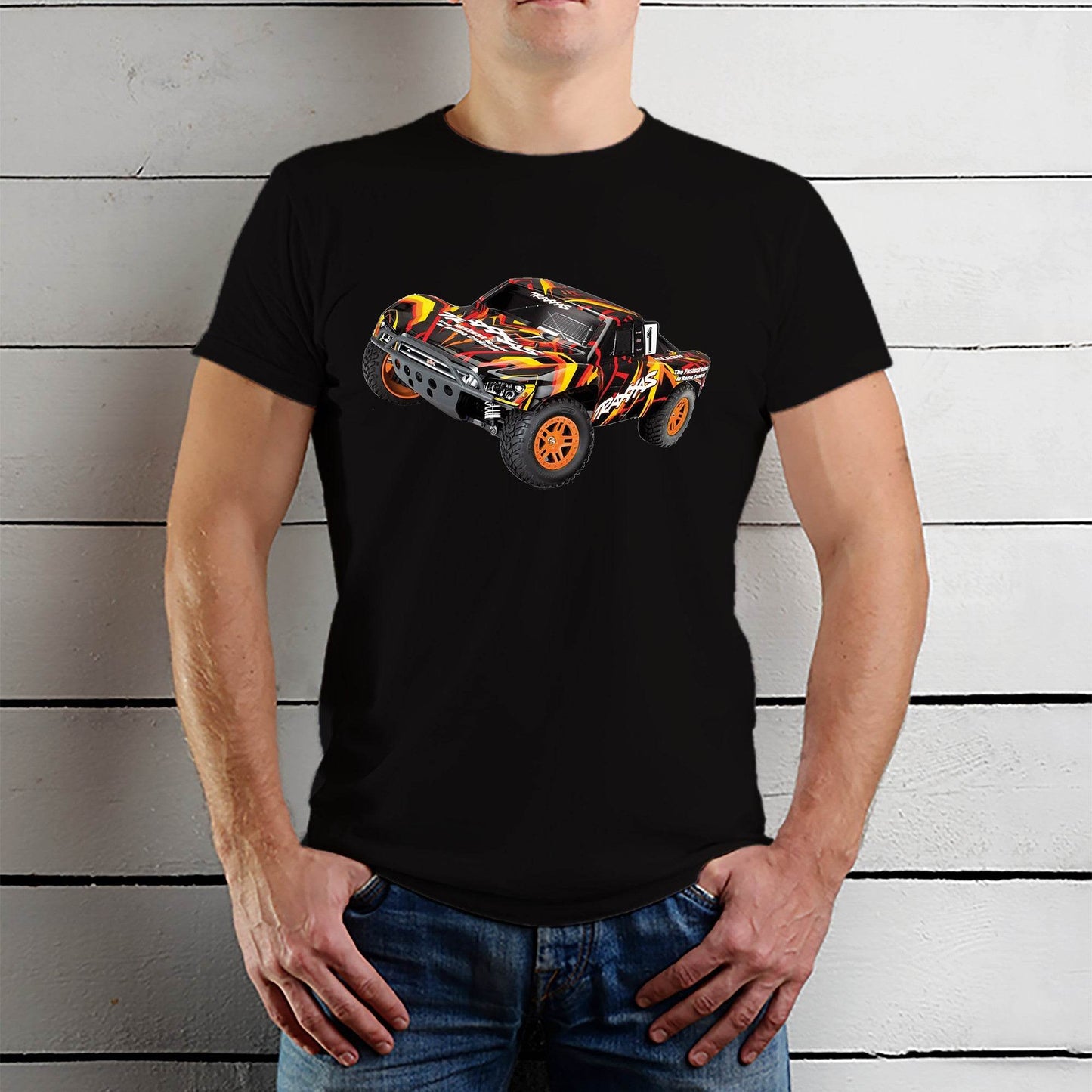The Traxxas Slash - Unisex Round Neck Regular Fit 100% Combed Cotton Half Sleeve T-Shirt - Mojilo Mart