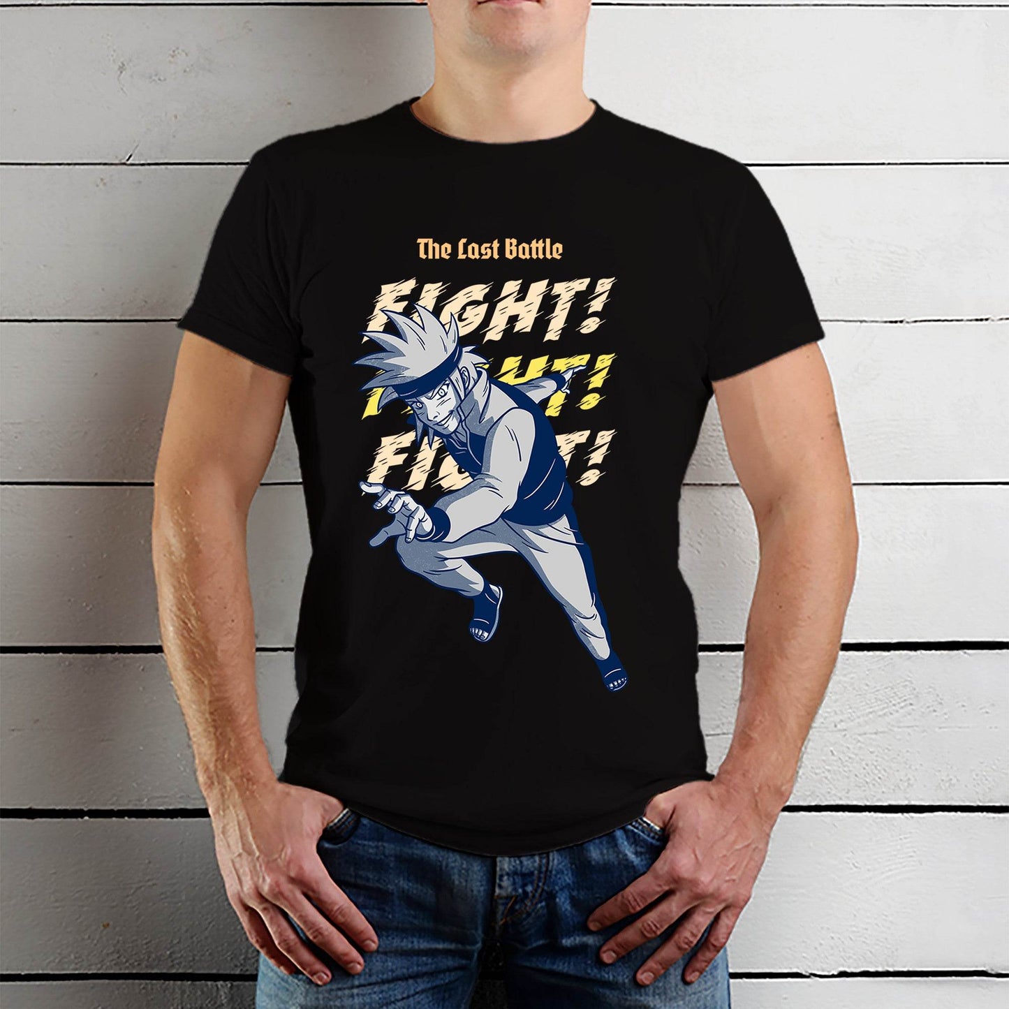 The lost bottle Fight! - Unisex Round Neck Regular Fit 100% Combed Cotton Half Sleeve T-Shirt - Mojilo Mart