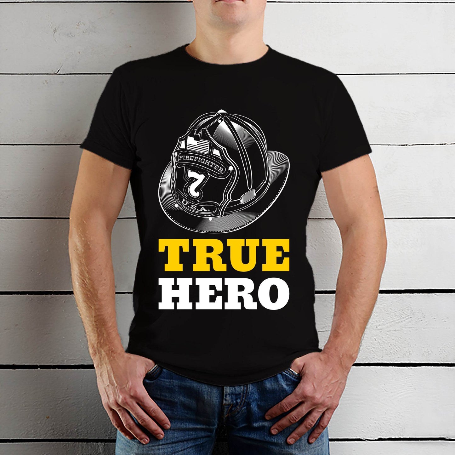 True Hero - Unisex Round Neck Regular Fit 100% Combed Cotton Half Sleeve T-Shirt - Mojilo Mart