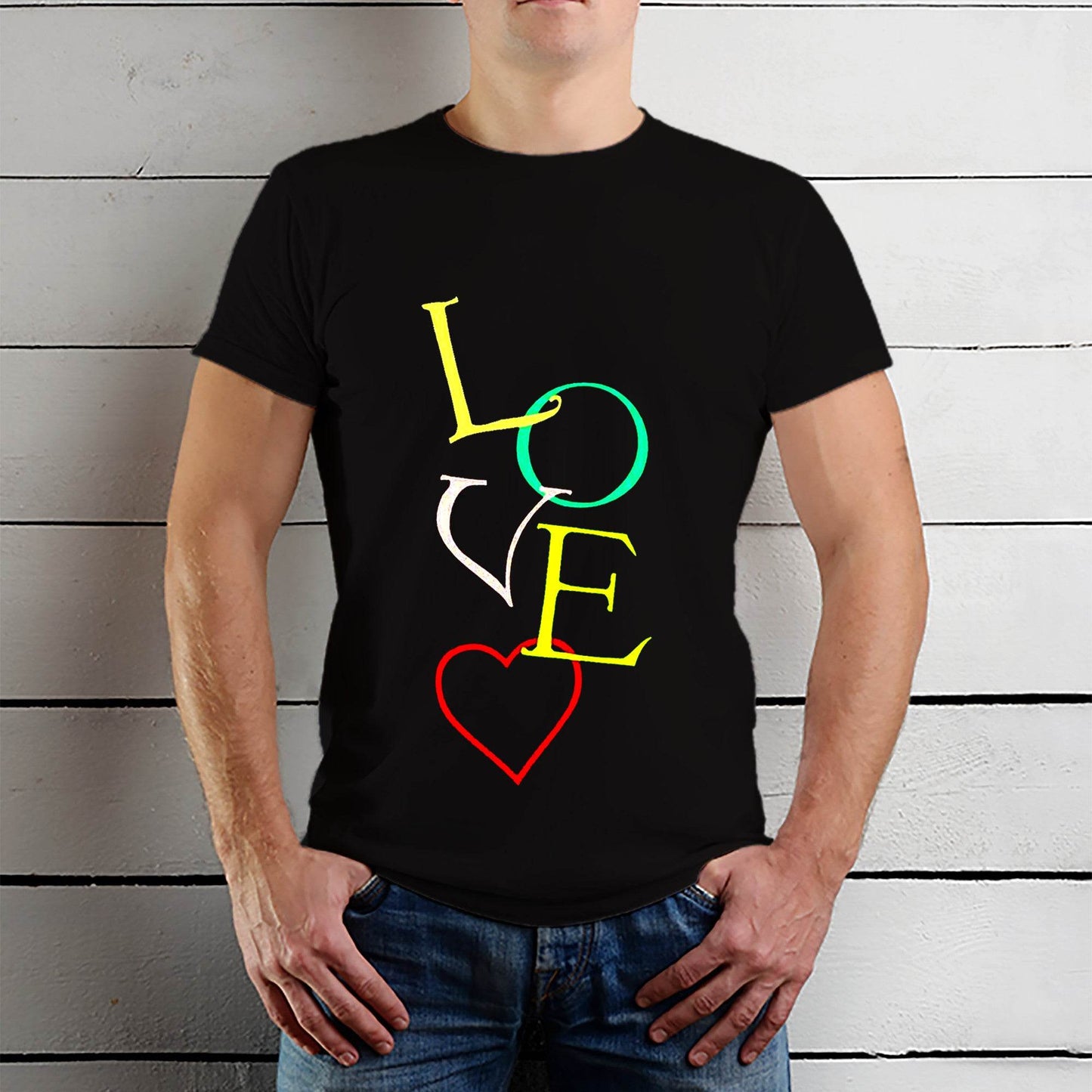 Valentines Love TShirts - Unisex Round Neck Regular Fit 100% Combed Cotton Half Sleeve T-Shirt - Mojilo Mart