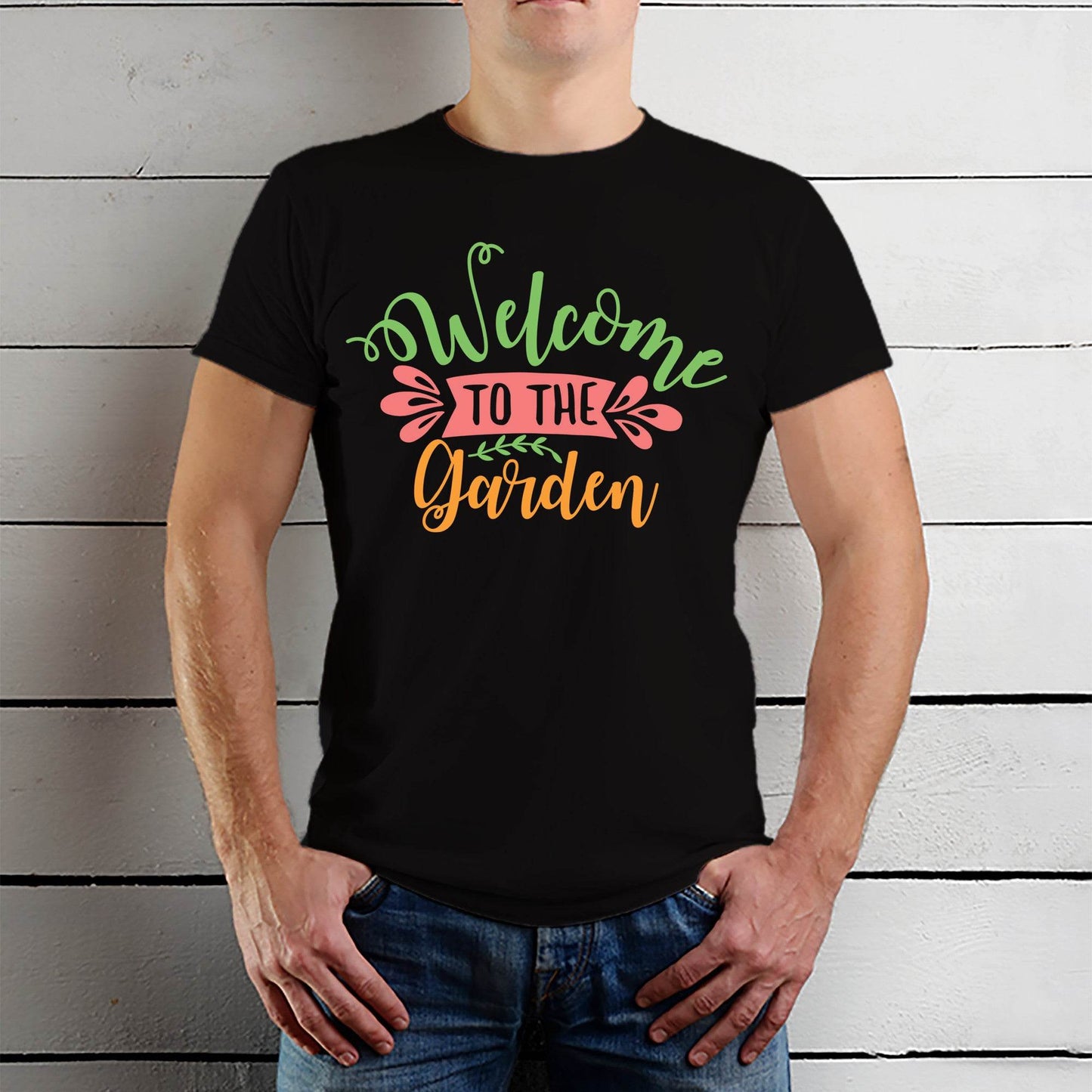 Welcome to the Garden - Unisex Round Neck Regular Fit 100% Combed Cotton Half Sleeve T-Shirt - Mojilo Mart