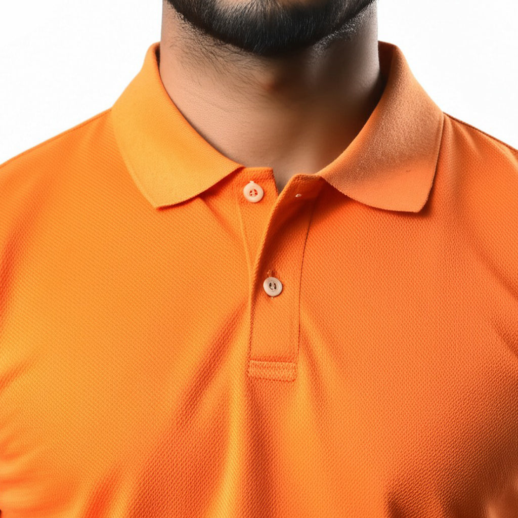 Men Polo Neck Cotton T-Shirt with DTF Printing and custom Tshirt Logo Design
