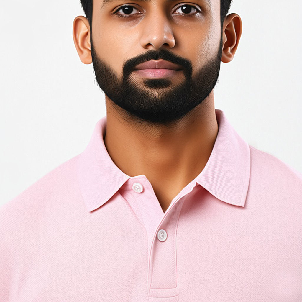 Men Polo Neck Cotton T-Shirt with DTF Printing and custom Tshirt Logo Design