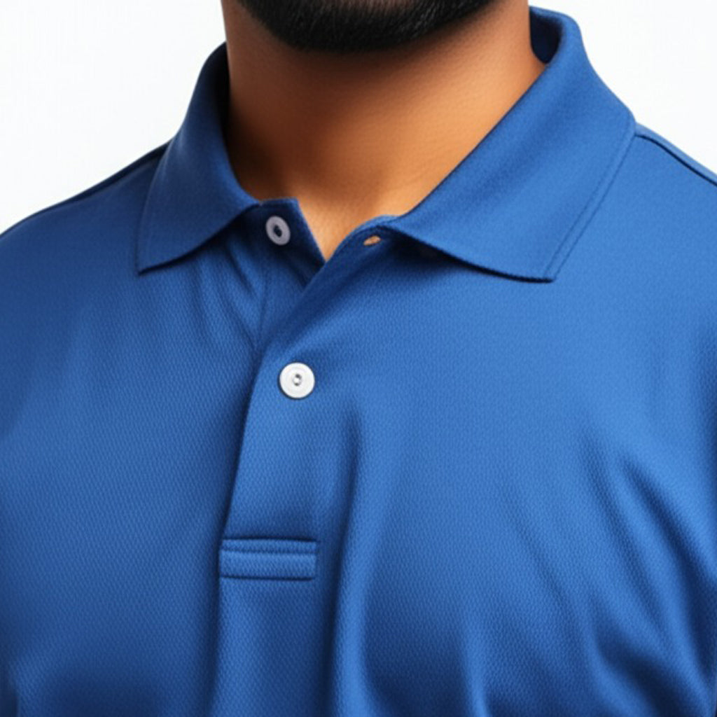 Men Polo Neck Cotton T-Shirt with DTF Printing and custom Tshirt Logo Design