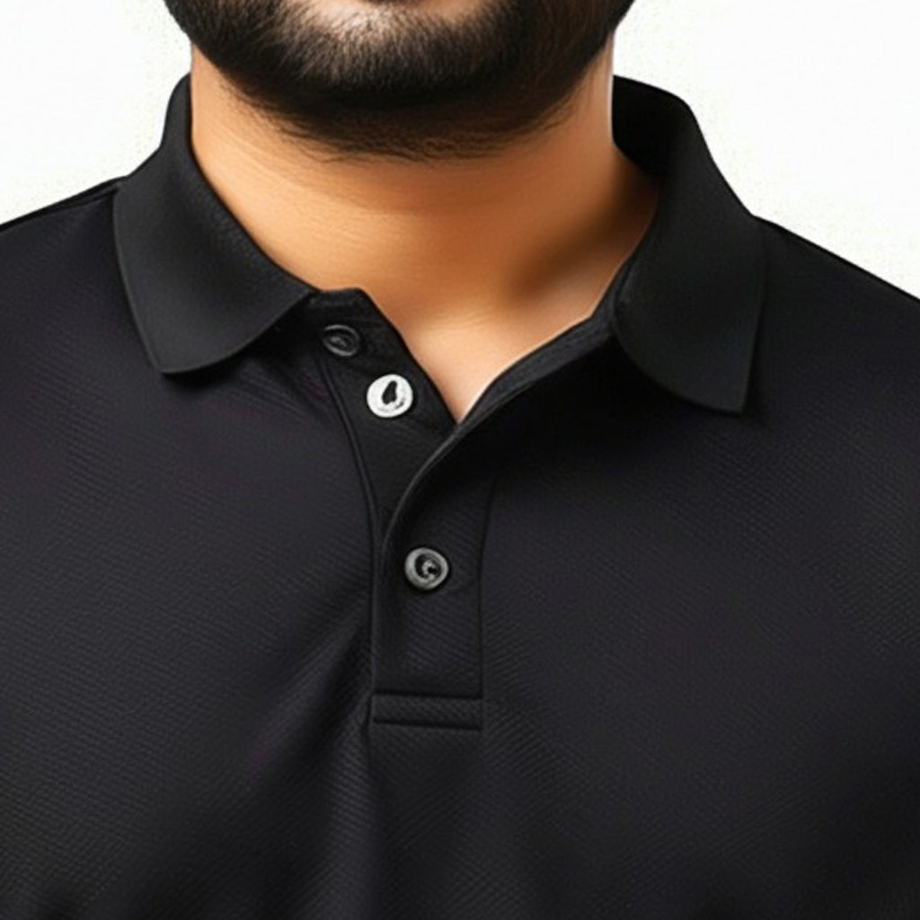 Men Polo Neck Cotton T-Shirt with DTF Printing and custom Tshirt Logo Design